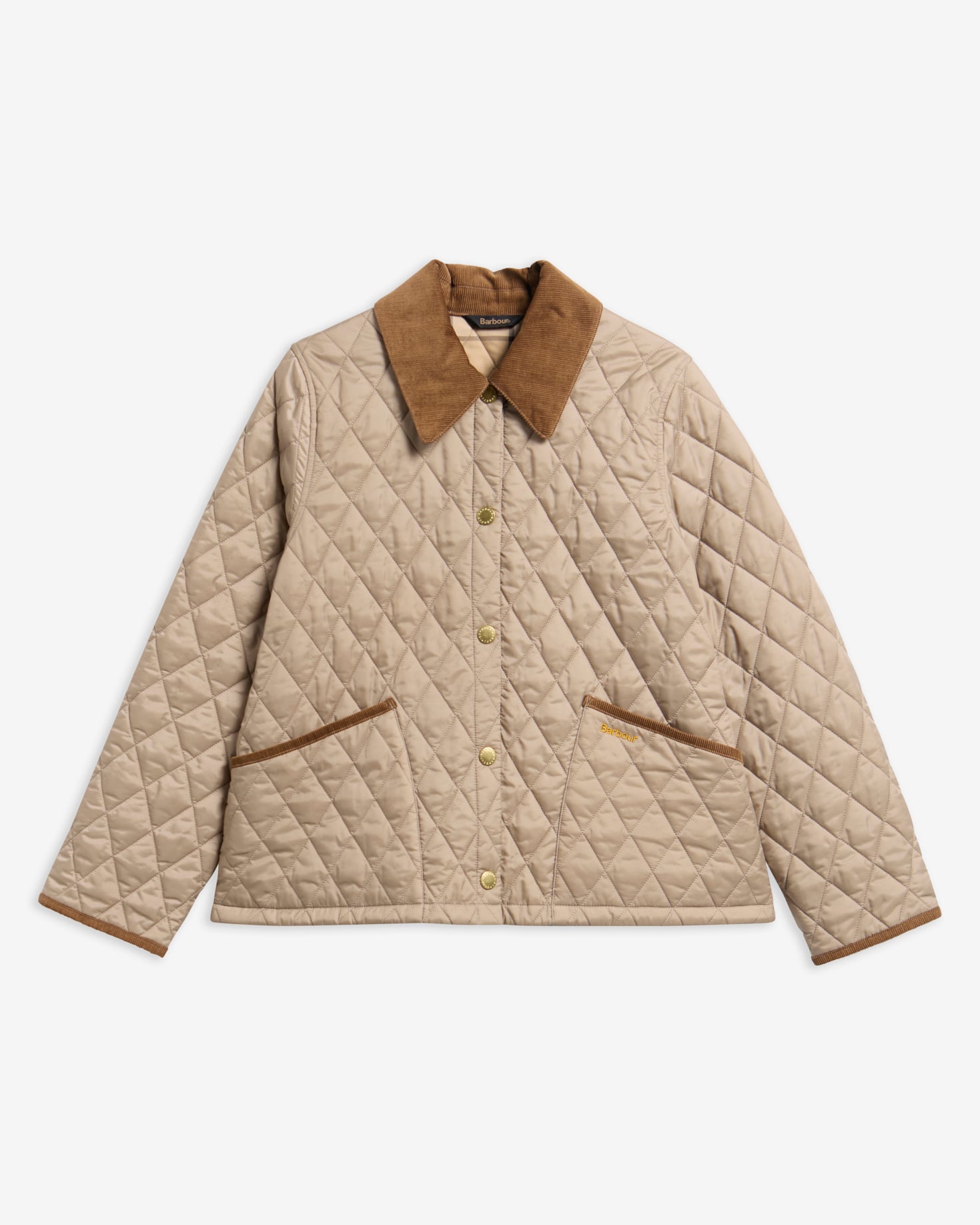 Icons Cropped Liddesdale Quilted Jacket Light Trench/ Birchwood
