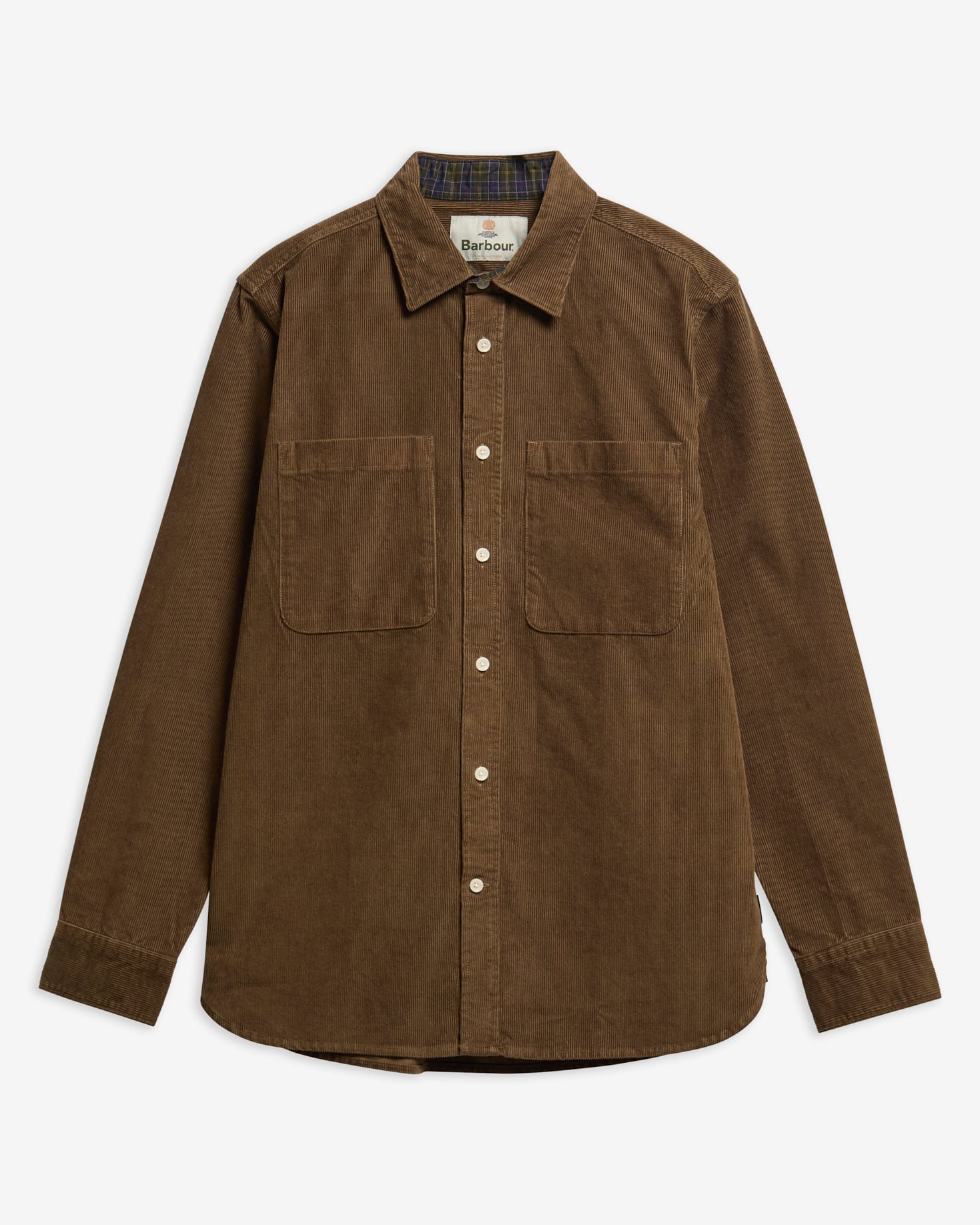 Cord Authentic-Fit Long-Sleeved Shirt Beech