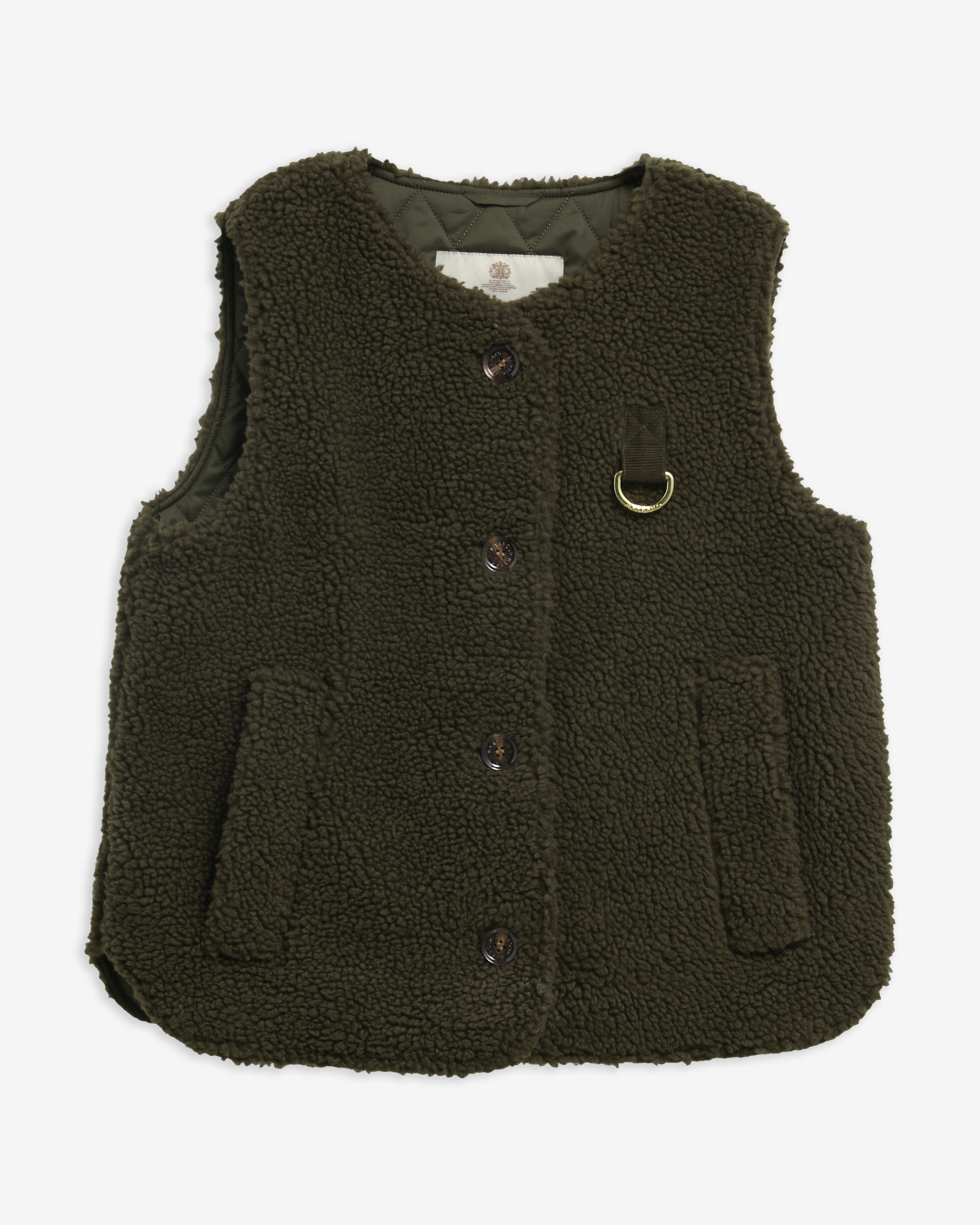 Bowes Fleece Gilet Olive
