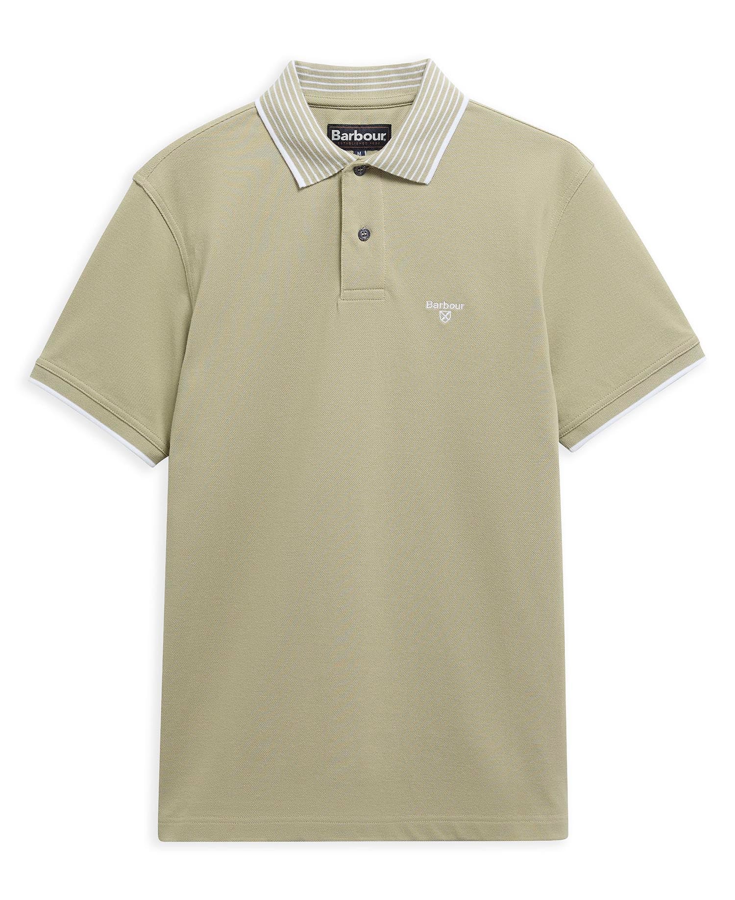 Polo Denwick a maniche corte Mineral Green