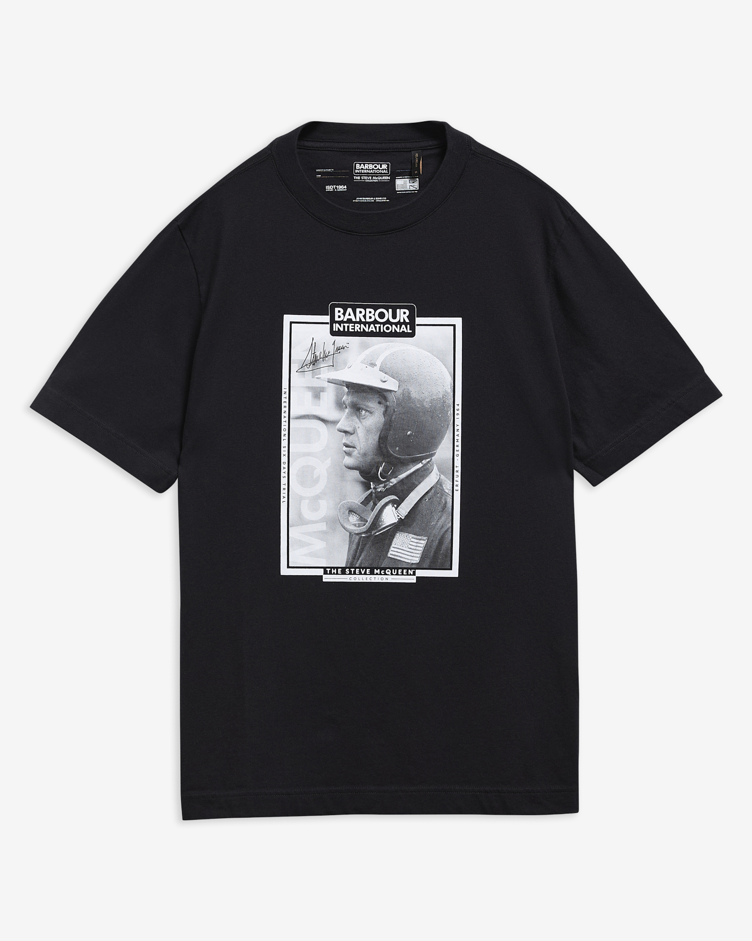 T-shirt Ramshaw con stampa Steve McQueen Black