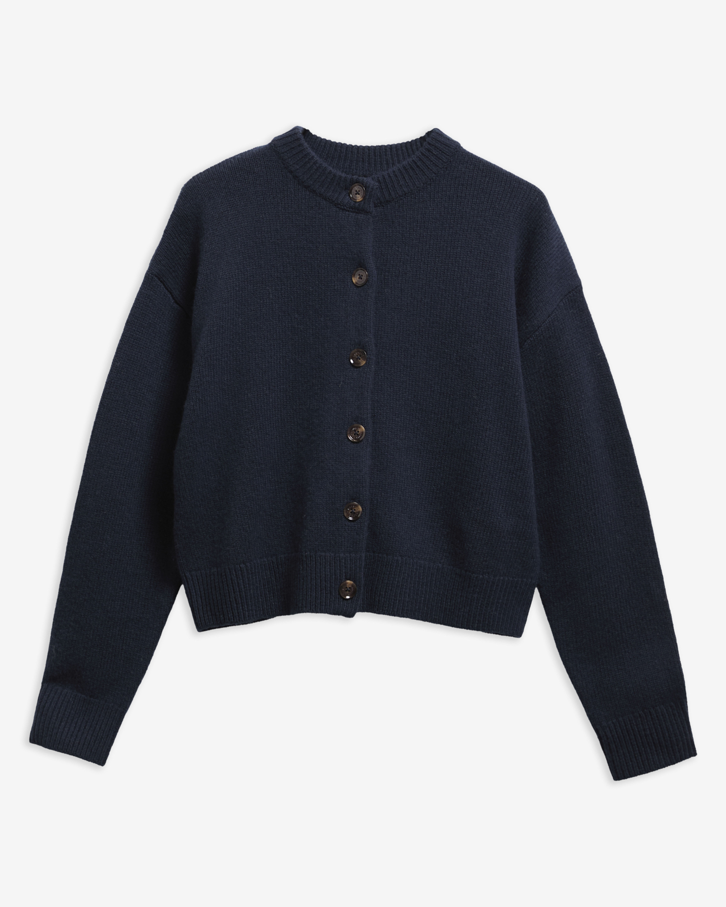 Barbour Cardigan Woodhouse aus Woll-Kaschmir-Mix Navy