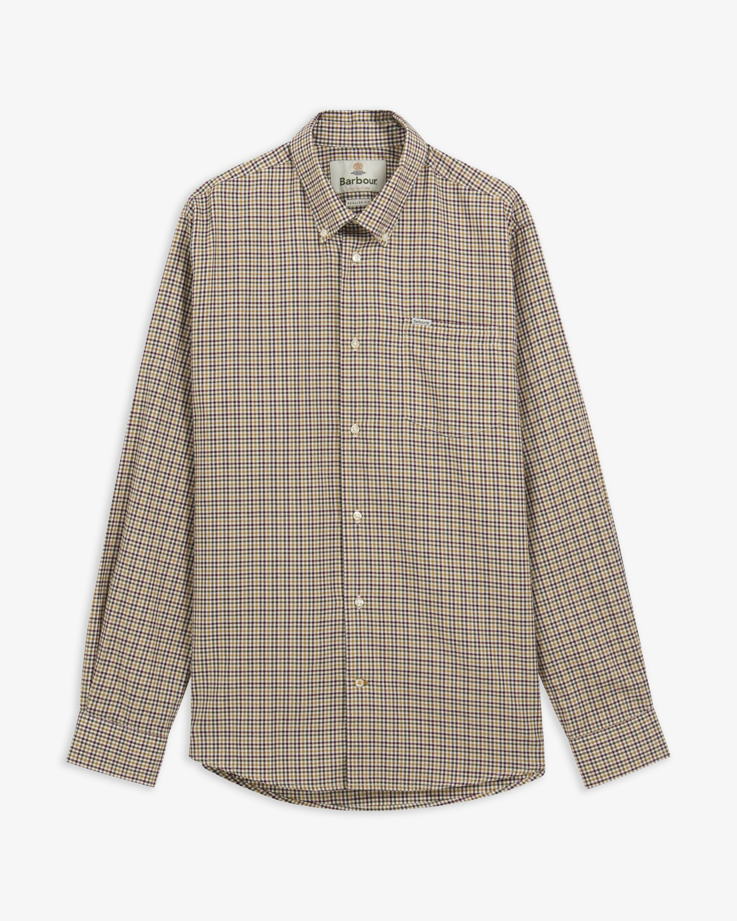 Camicia a maniche lunghe Farmtown con vestibilit&agrave; regular Dark Bordeaux