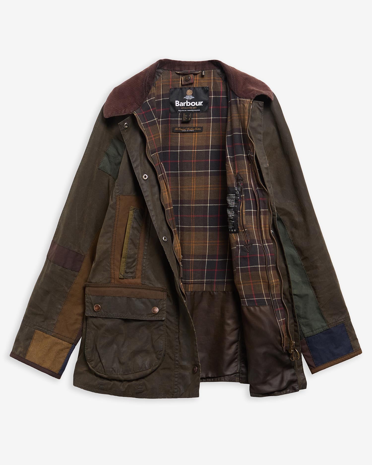 Barbour Re-loved Women's Beadnell Waxed Jacket - Size 8 Olive