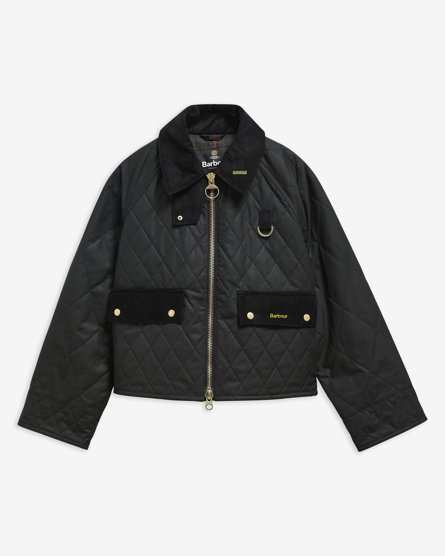 Barbour Wachsjacke Icons Quilted Spey Black/Classic