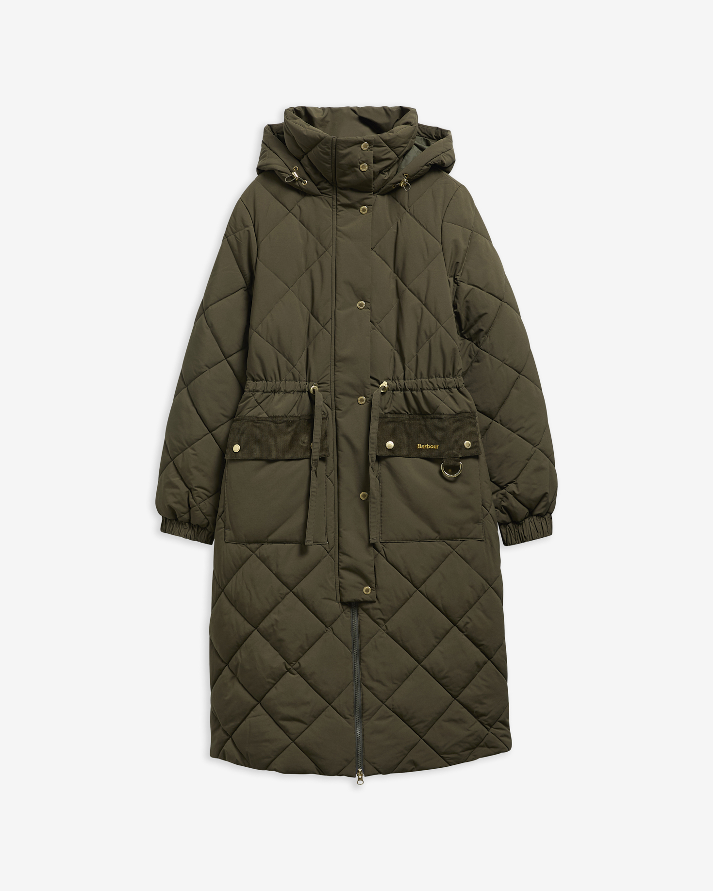 Barbour Winterjacke Longline Alverstone Olive/Shadow Classic
