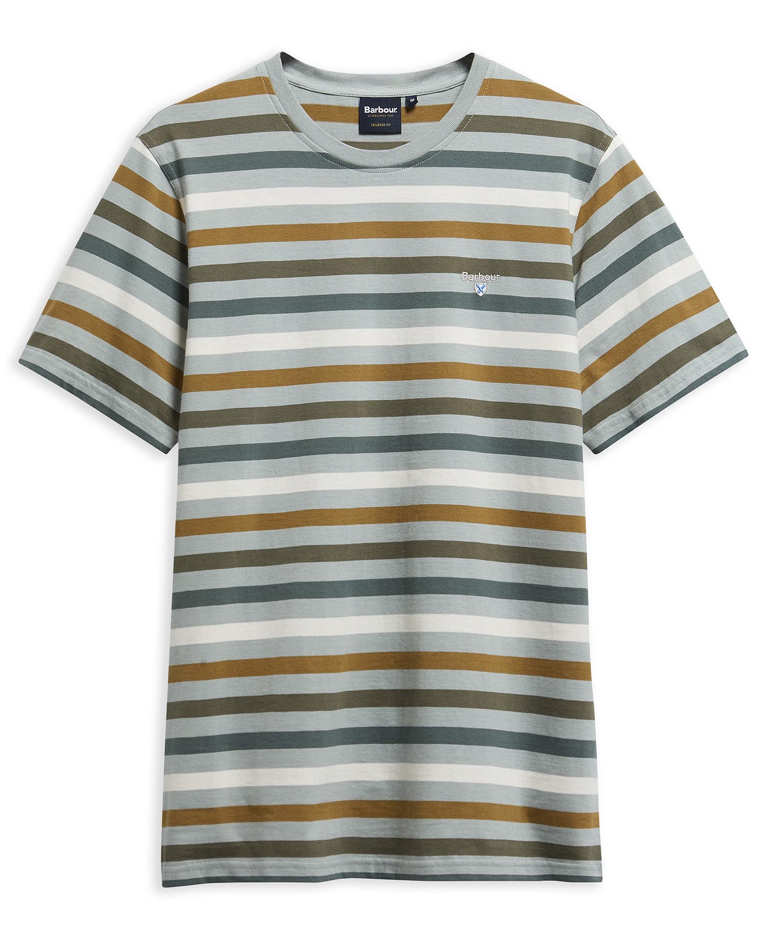 T-shirt Rokeby con motivo a righe Dusty Slate