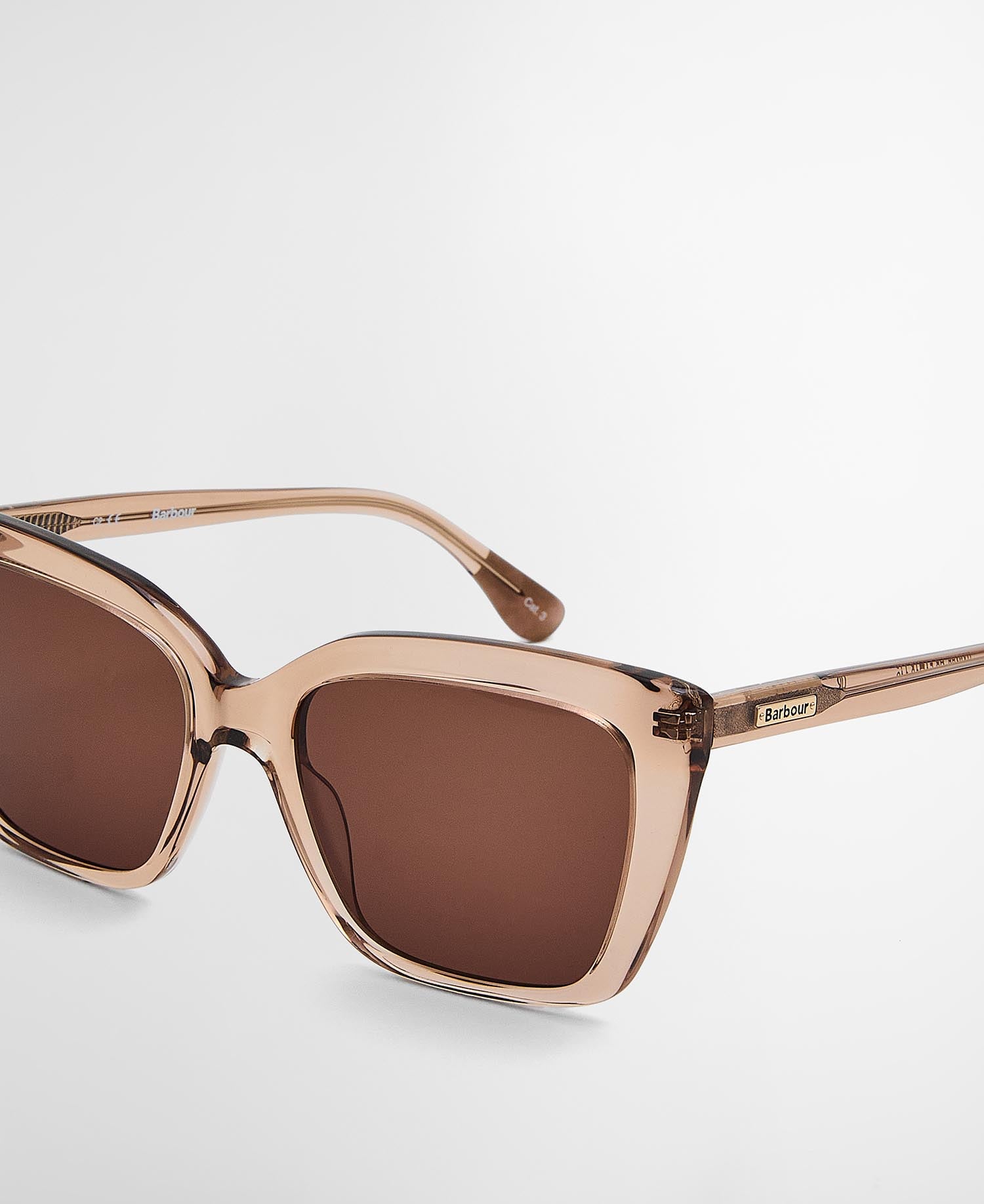 Square Cat Eye Sunglasses c2 Light Brown