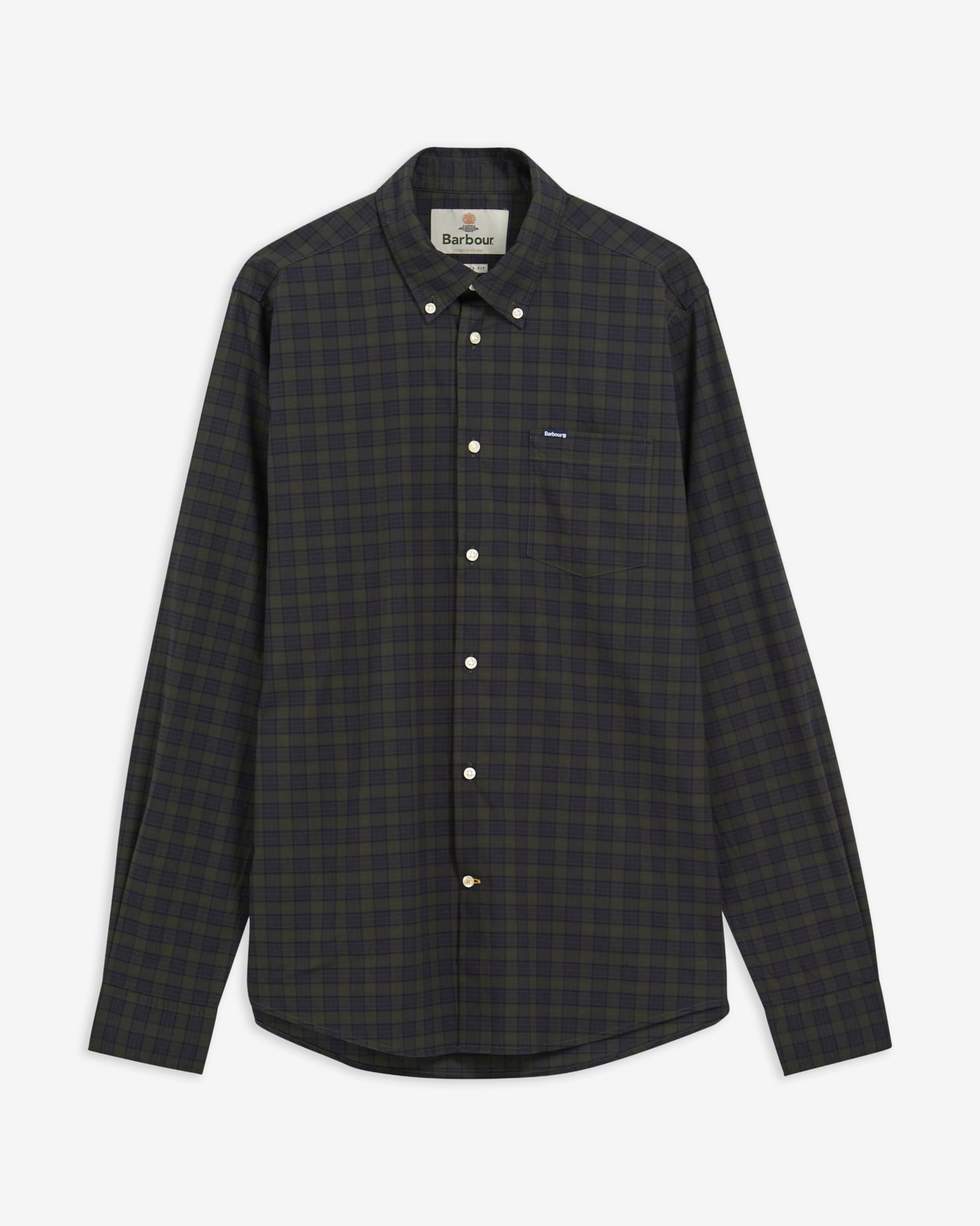Lomond Tailored Long-Sleeved Shirt Shadow Classic Tartan