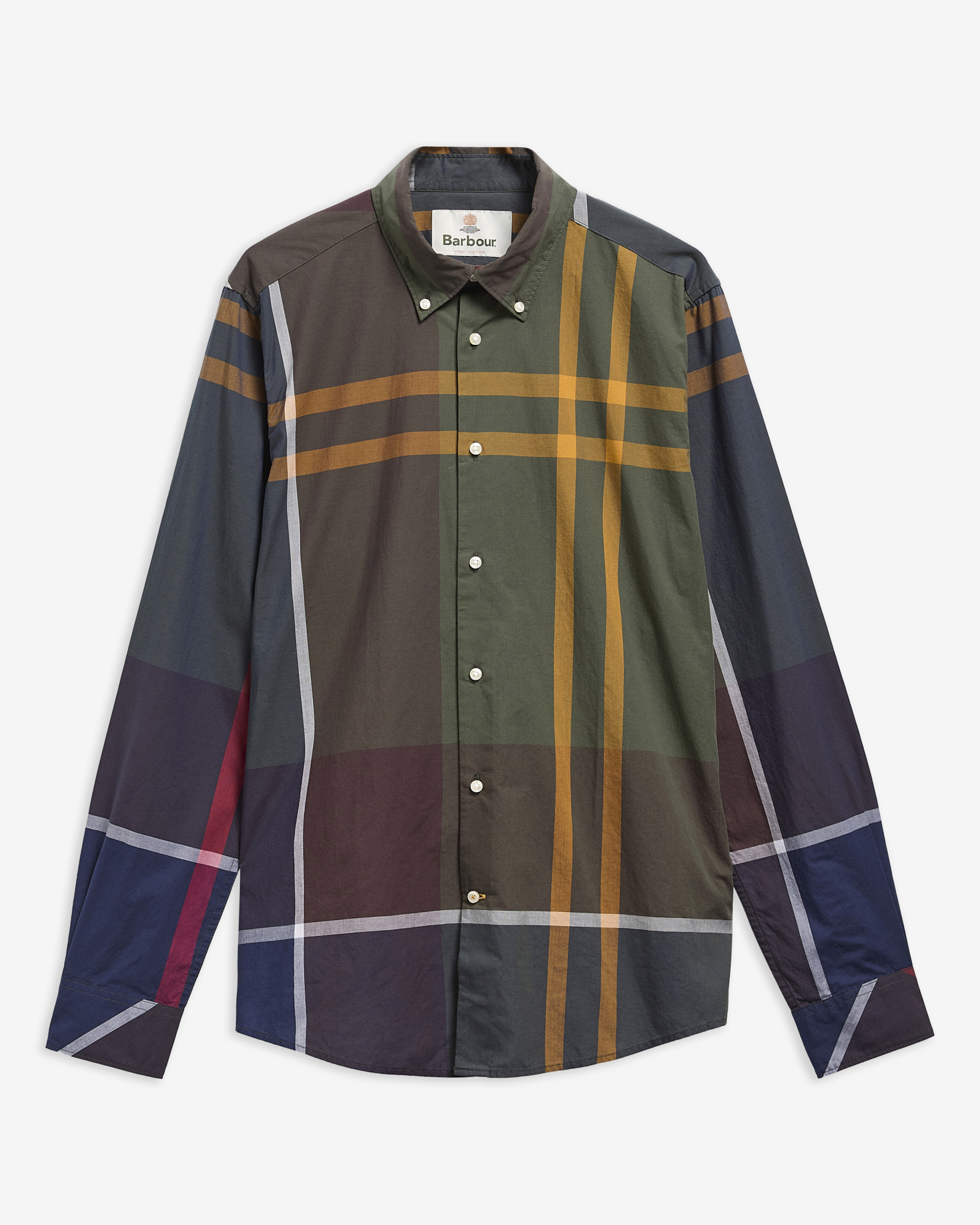 Oversized Tartan Dunoon Tailored Long-Sleeved Shirt Classic Tartan