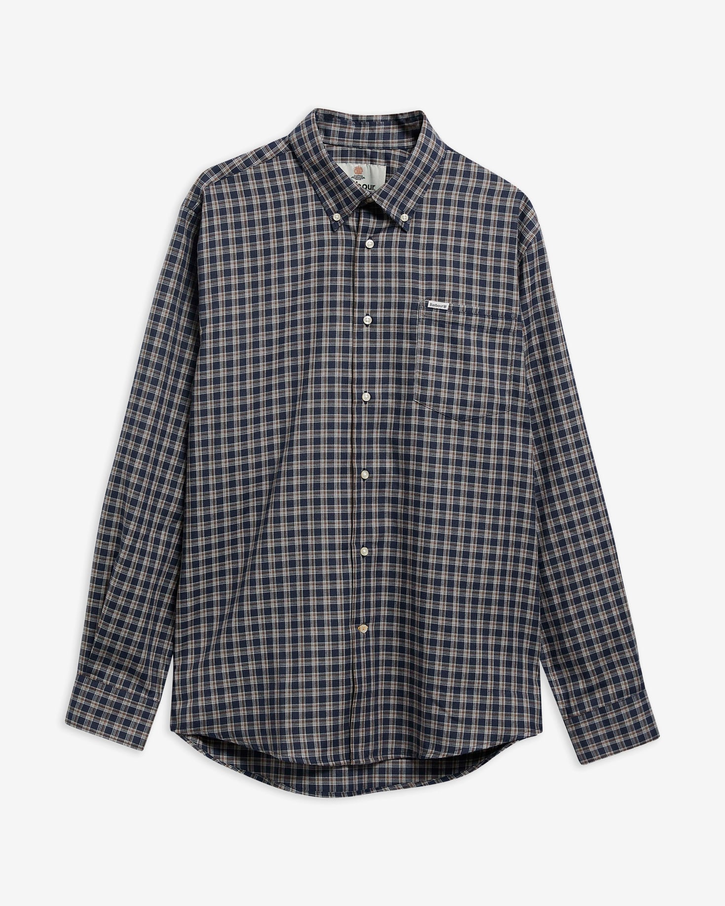 Cliff Regular-Fit Long-Sleeved Shirt Navy