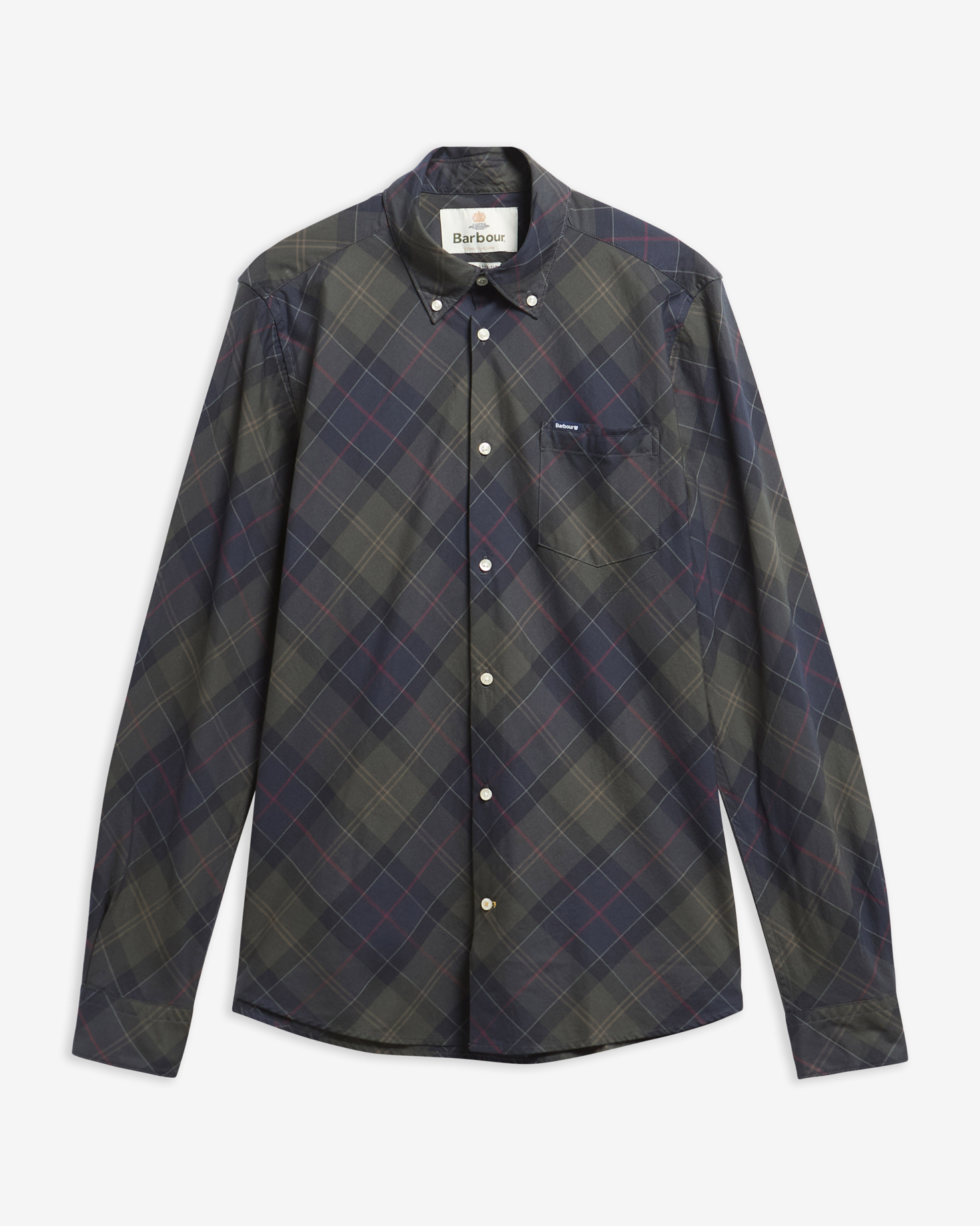 Camicia in tartan a maniche lunghe dalla vestibilit&agrave; leggermente aderente Lochton Shadow Classic