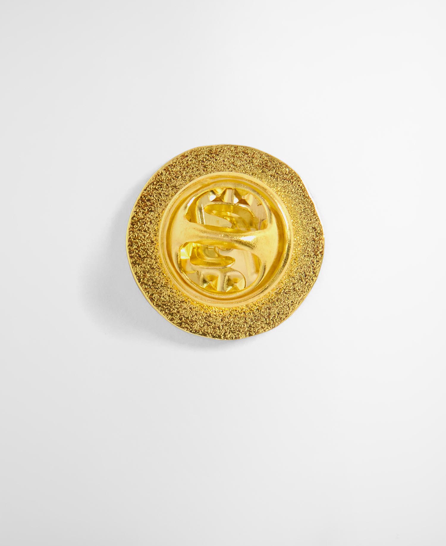 Barbour Gold Button Pin Badge Gold
