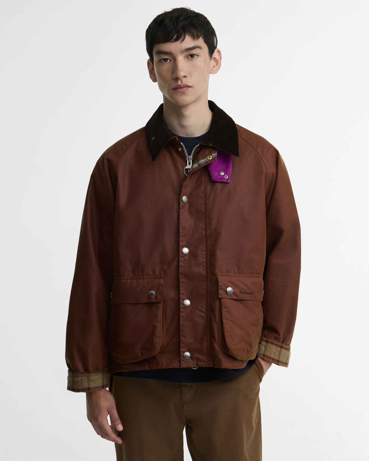 Giacca cerata Key Transport Paul Smith Loves Barbour Russet