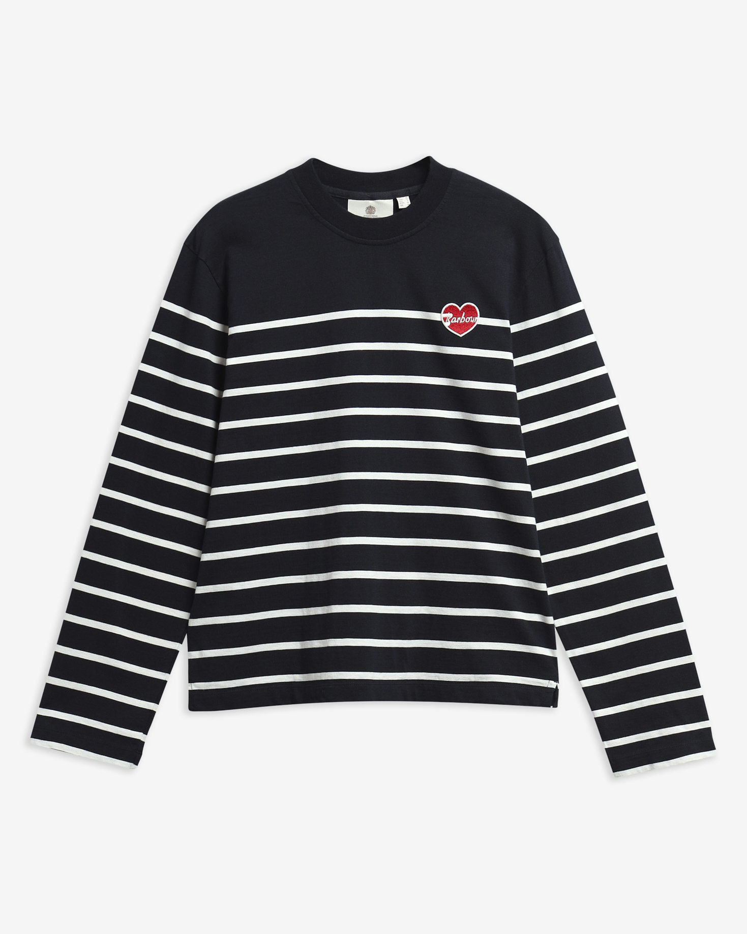 Harling Striped Long-Sleeved T-Shirt Dark Navy/Cloud