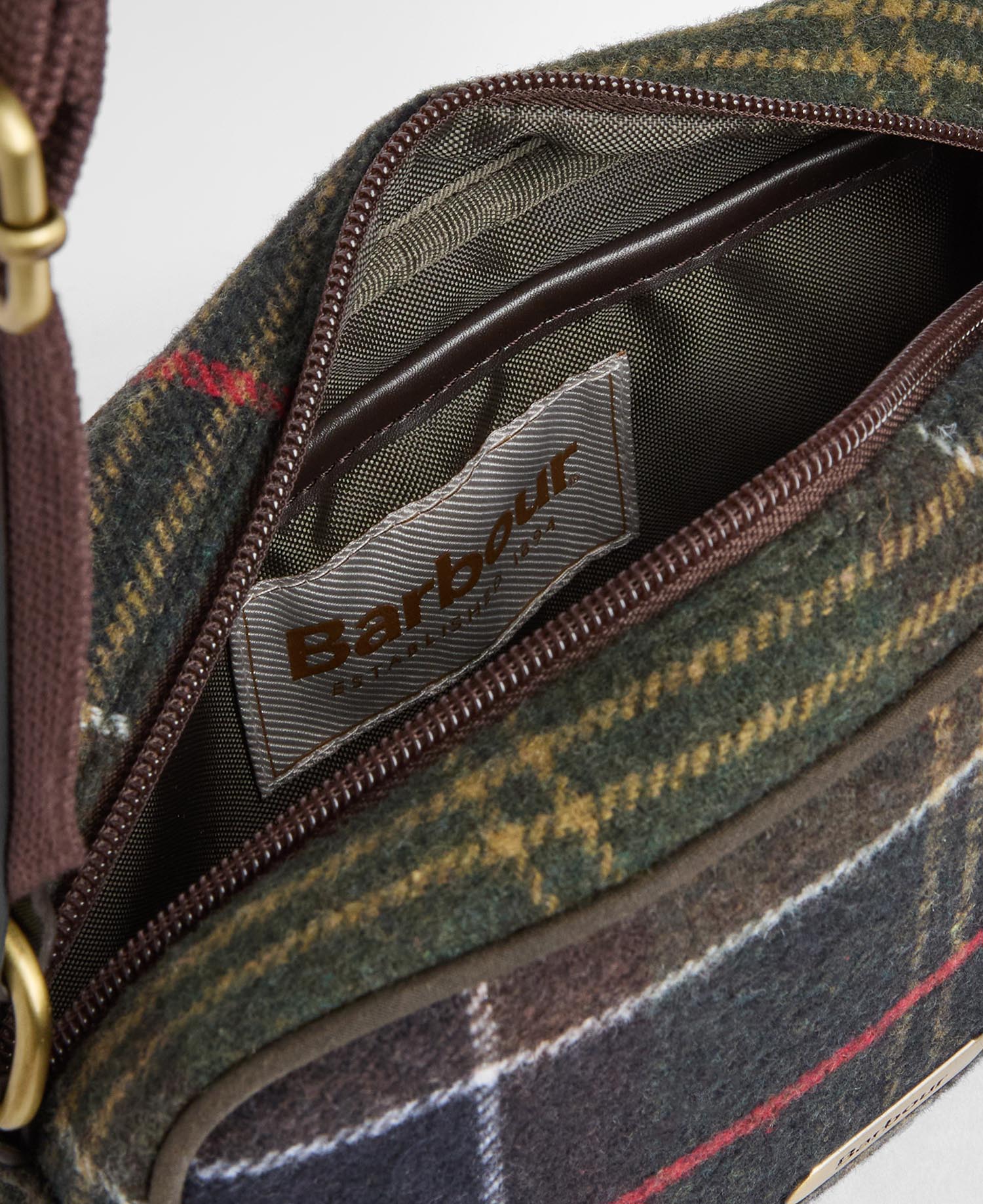 Mini borsa a tracolla Contine in tartan Classic Tartan