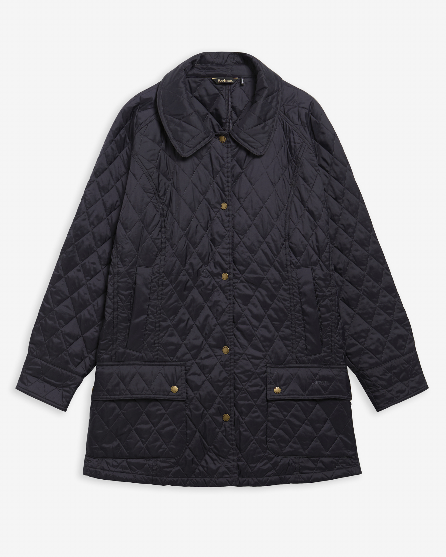 Summer Beadnell Plus-Size Quilted Jacket Navy