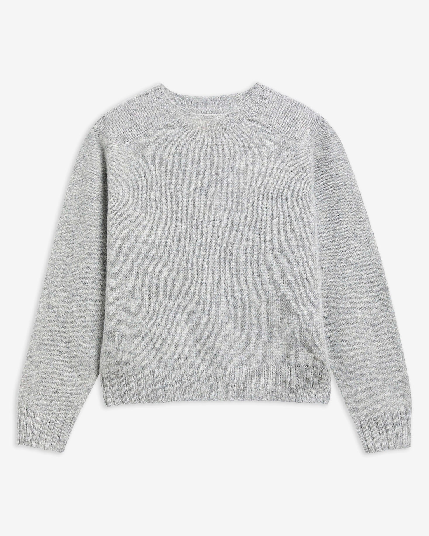 Barbour Wollpullover Scottish Made Dawn Rundhalsausschnitt Light Grey Marl