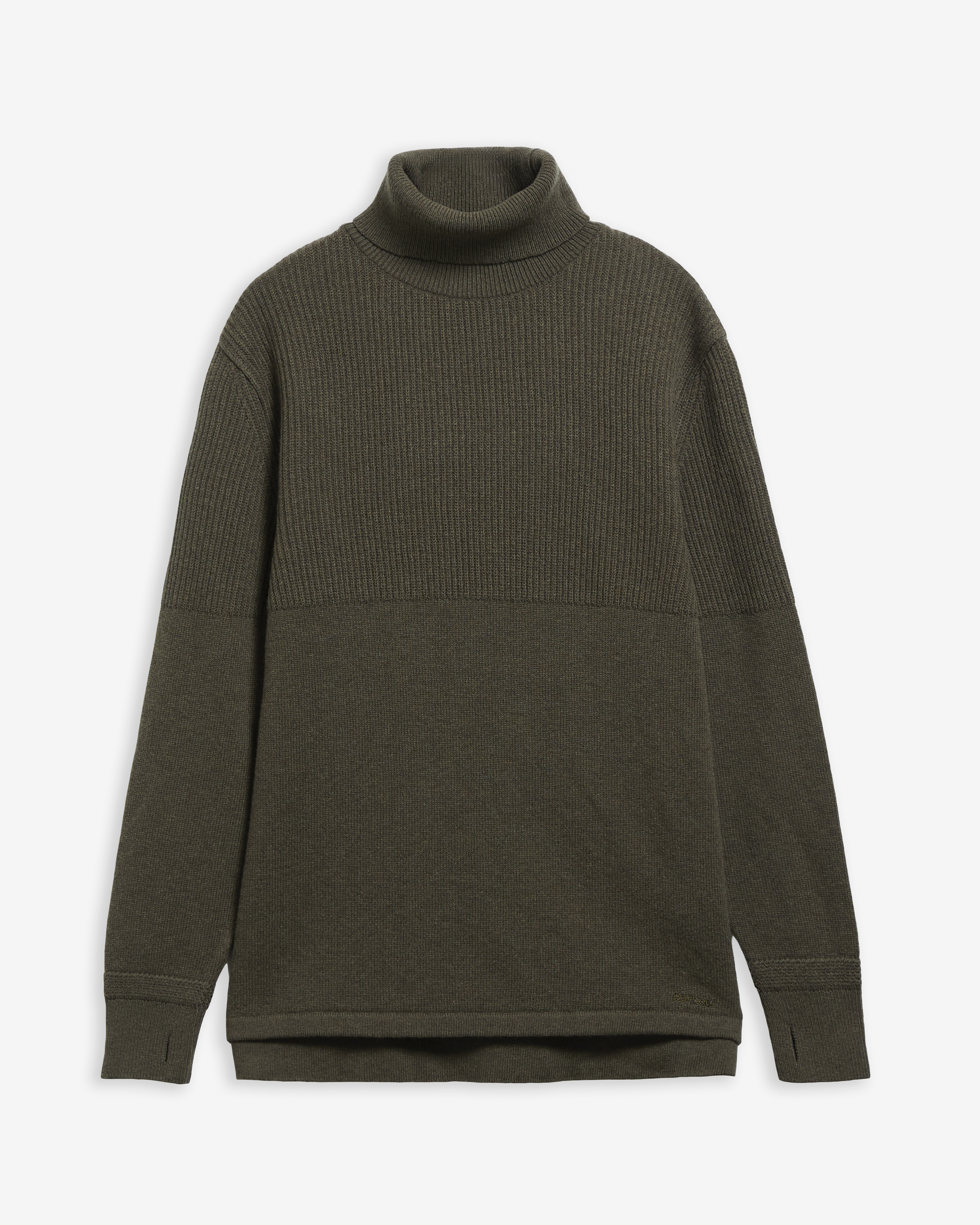 Barbour x Norbit Rollneck Wool Jumper Olive