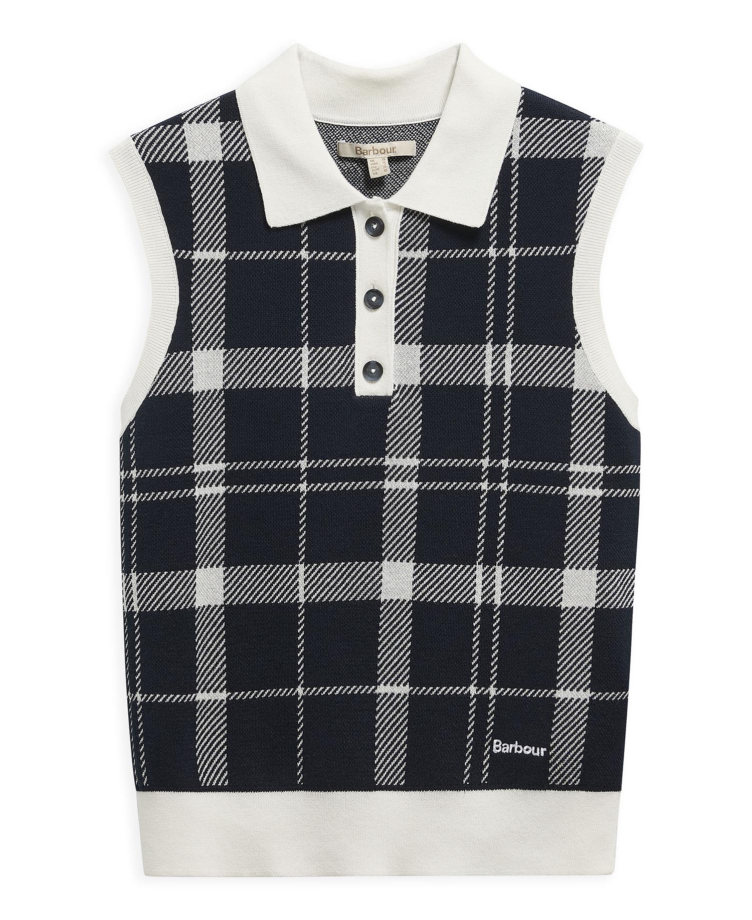 Gilet in maglia con motivo tartan Allerdale Multi Check