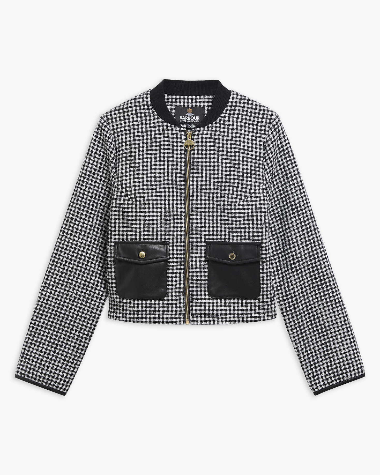 Halina Gingham Cropped Jacket Multi