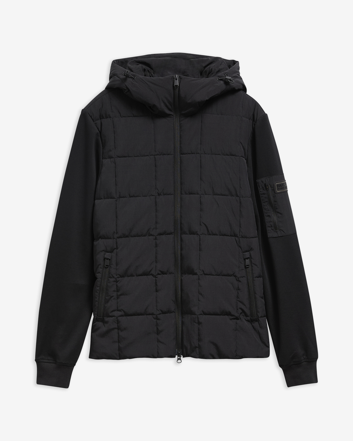 Tanfield Quilted Sweatshirt Black