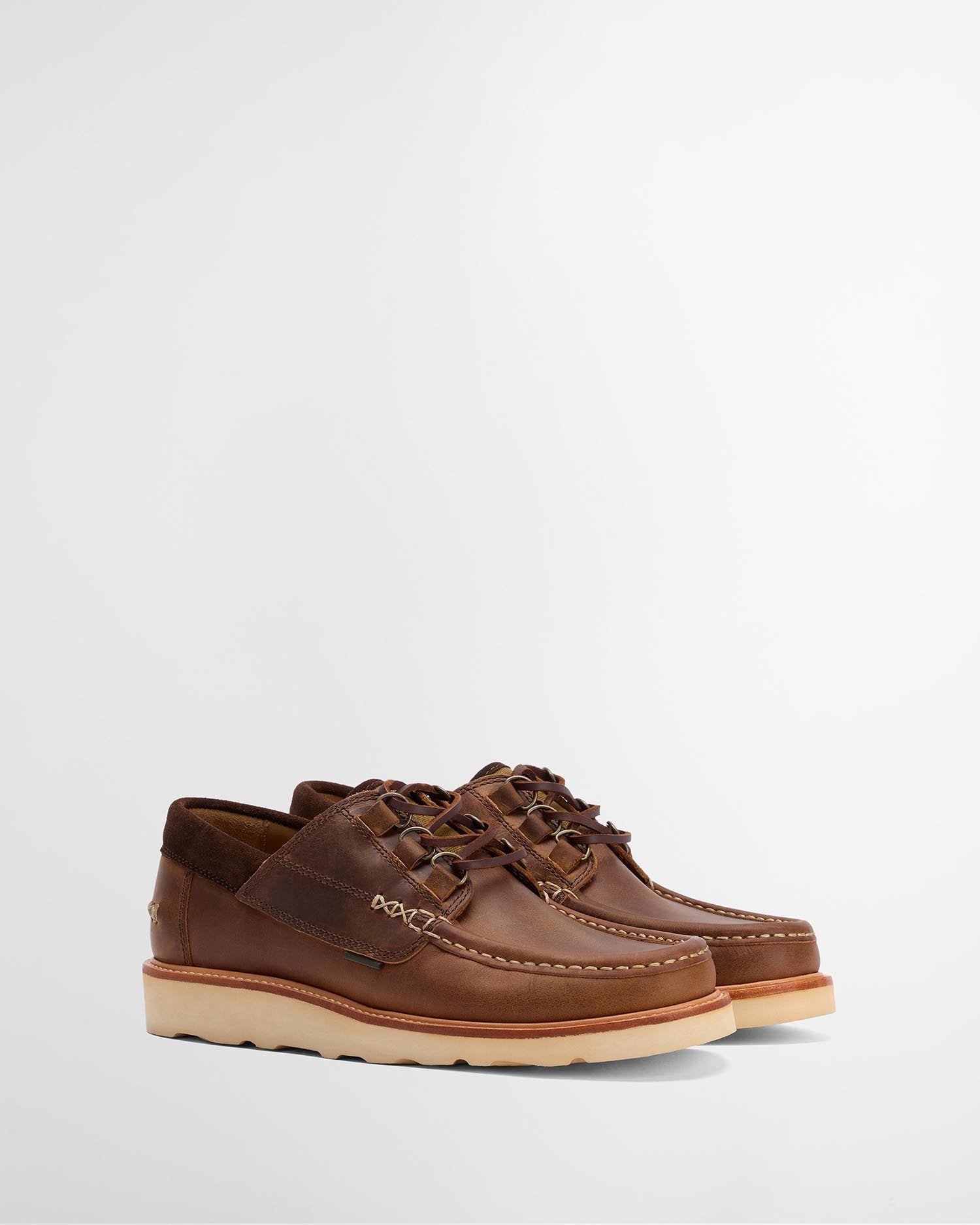 Murtun Moccasin Shoes Brown Leather
