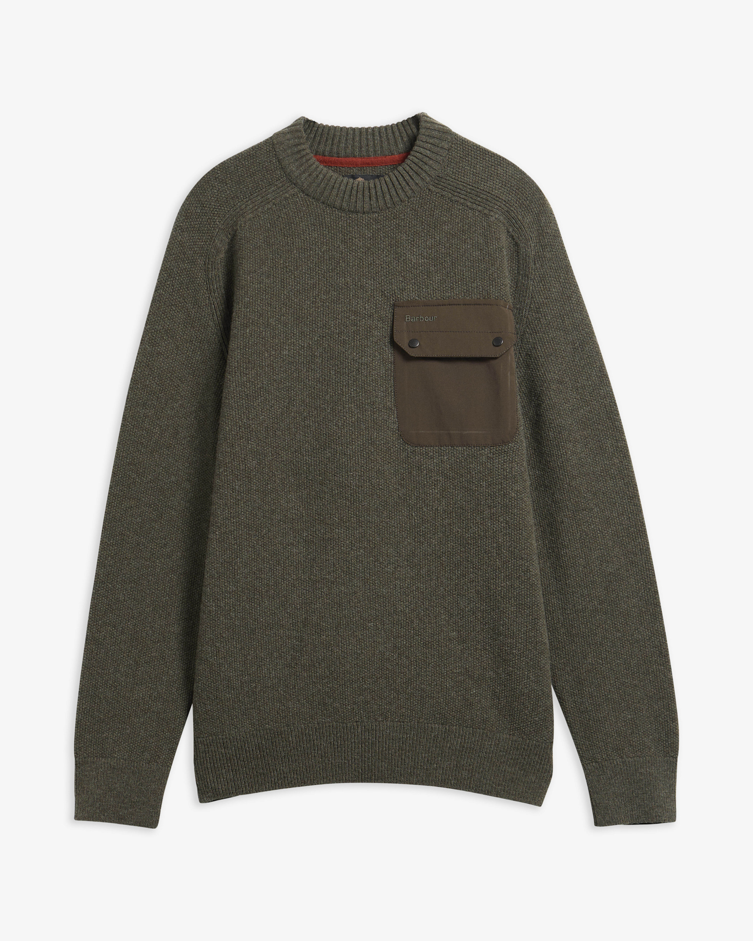 Stockham Textured Crew Neck Jumper Beech
