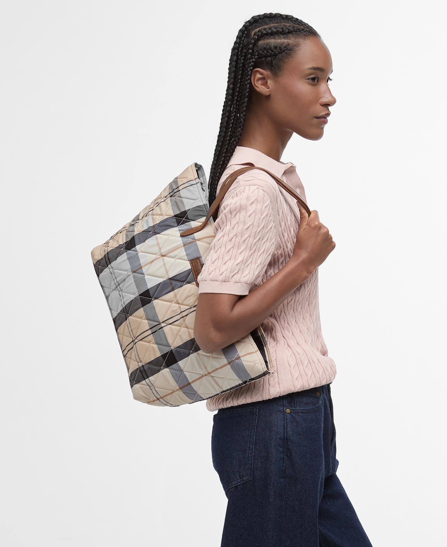 Wetherham Quilted Tartan Tote Bag