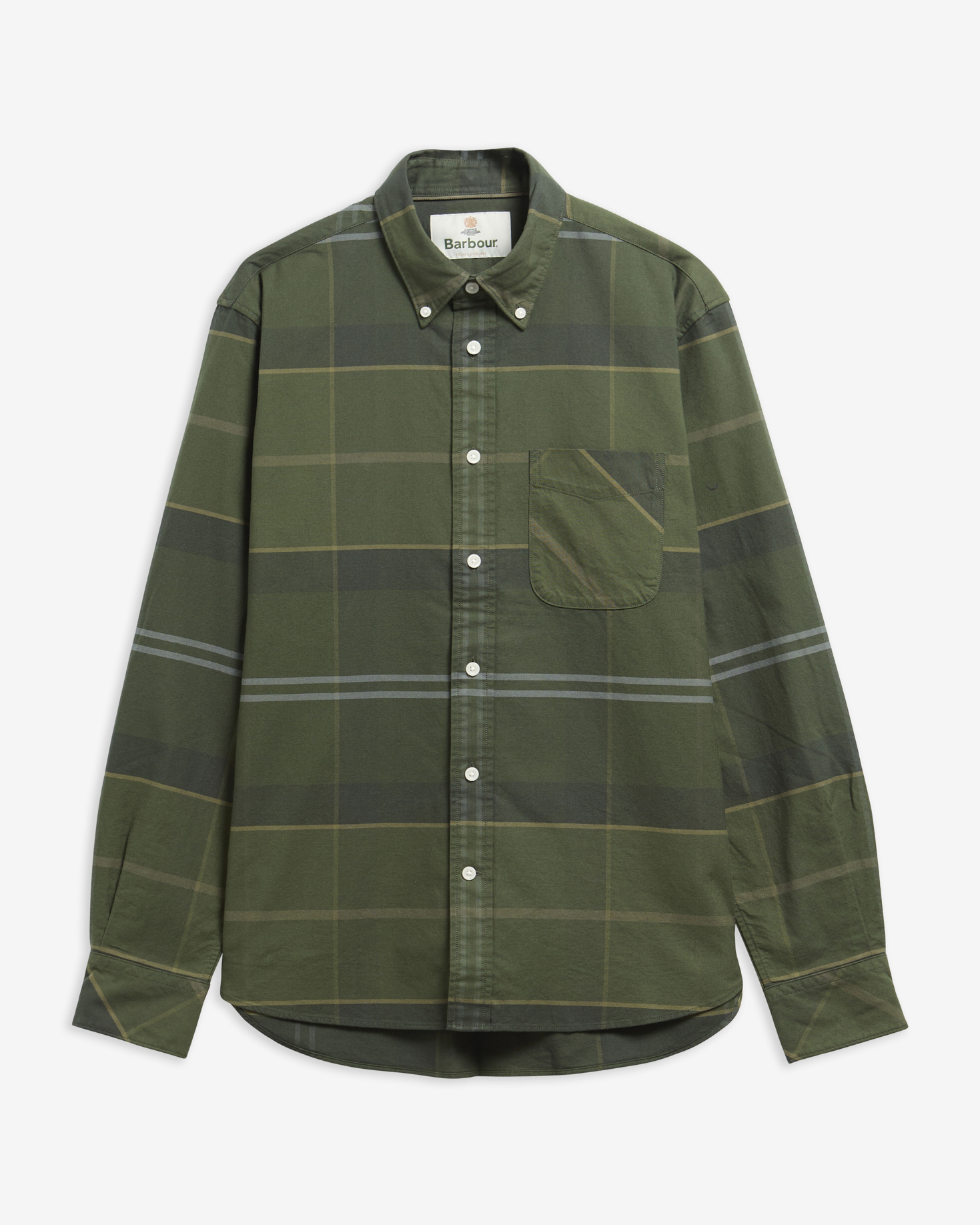 Barbour Hemd Mineral Tartan Dunoon Authentic Fit Pine Glen