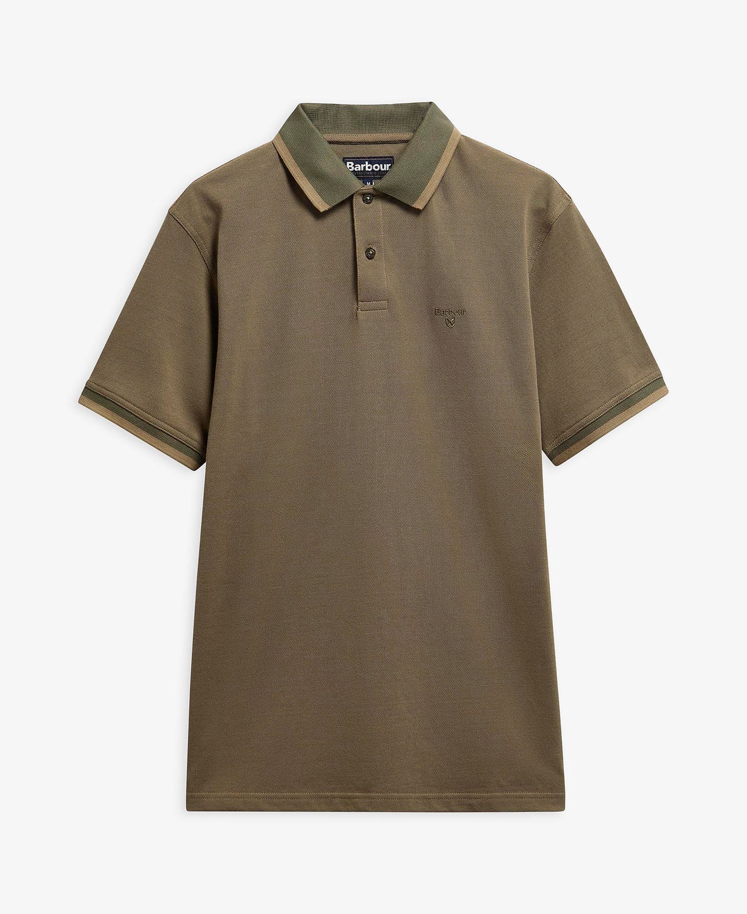 Polo Barnard a maniche corte Dusty Olive