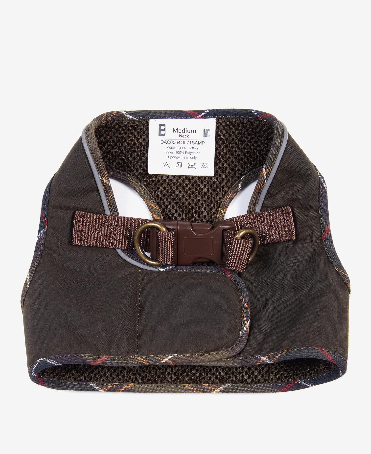 Waxed Step-In Dog Harness Olive-Classic