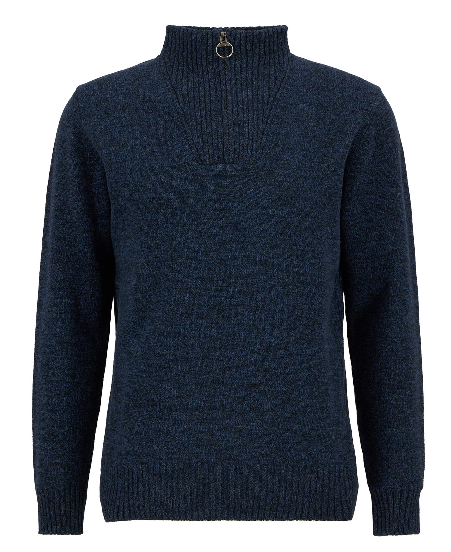 Maglione con mezza zip in lana d'agnello Essential