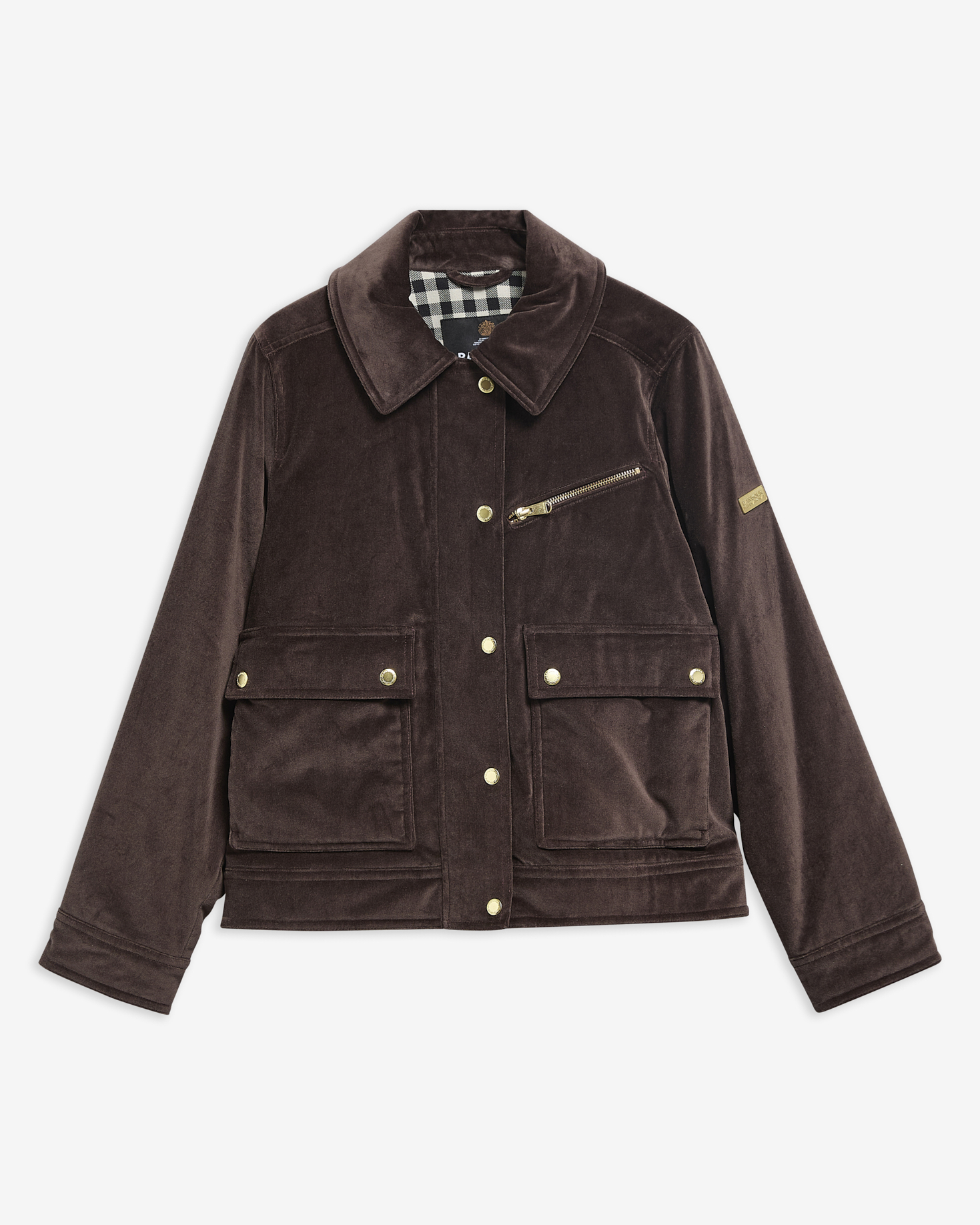 Hanson Velvet Casual Jacket Truffle