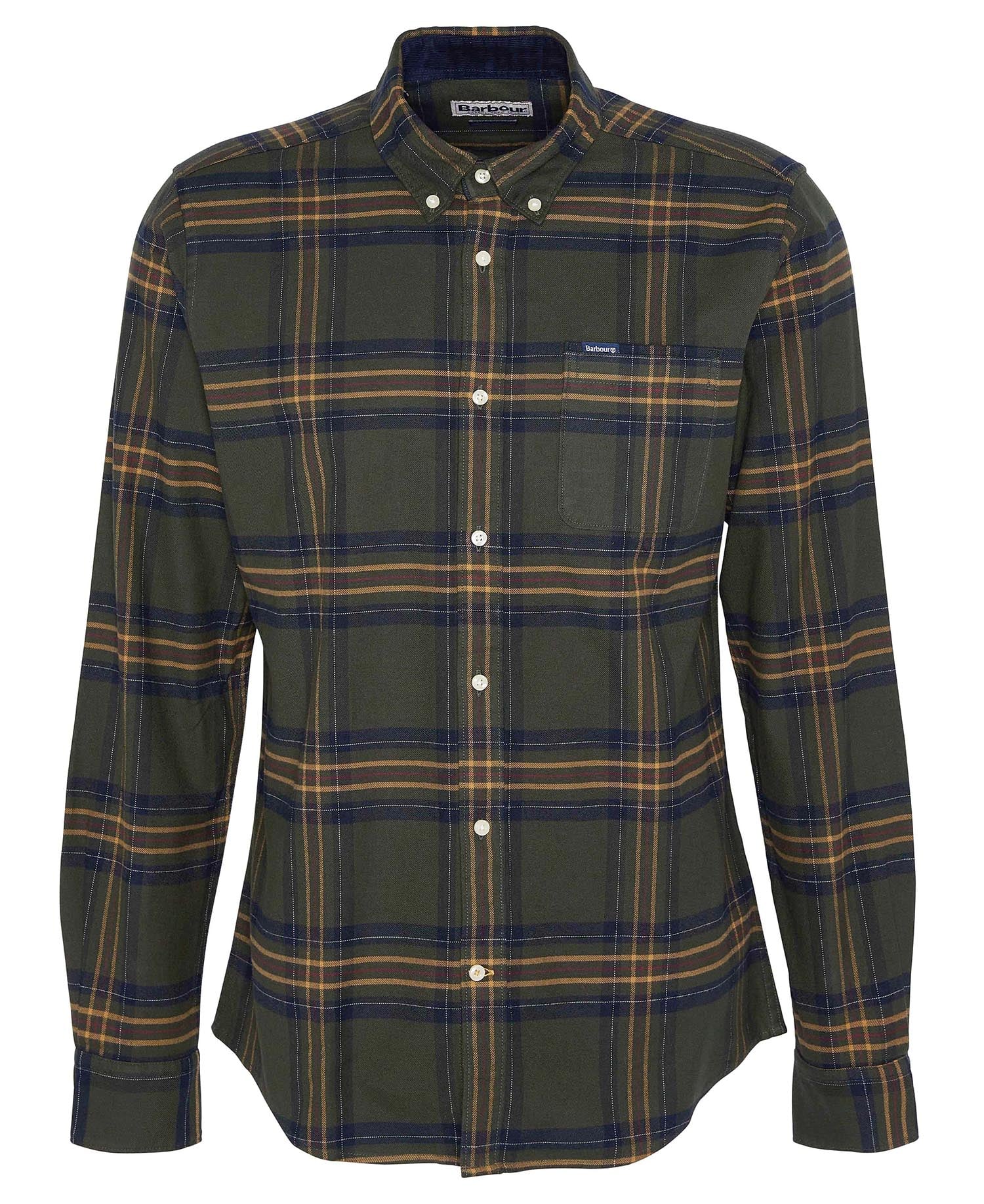 Portdown Tailored Long-Sleeved Shirt Olive