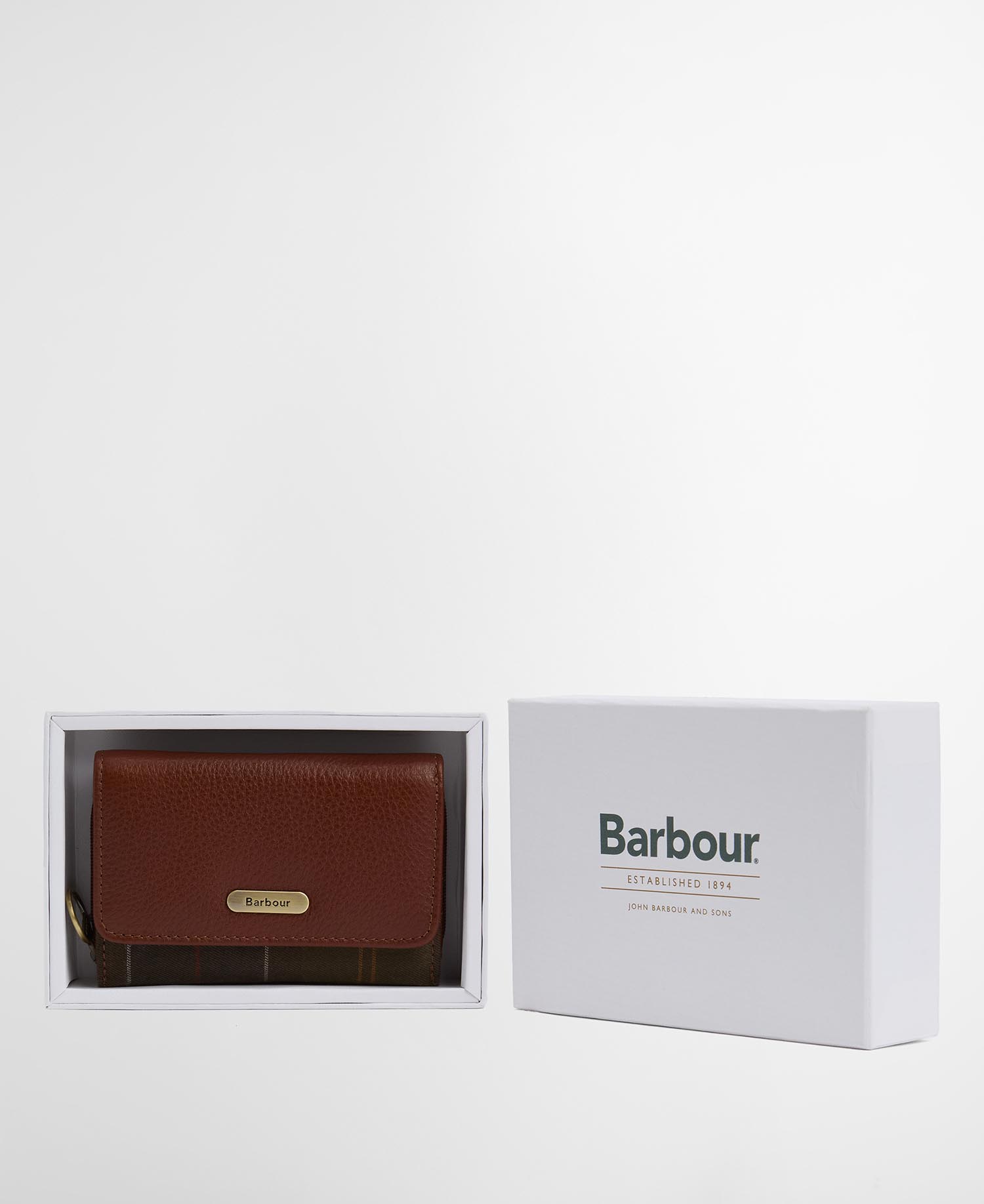 Lederportemonnaie Rosa French Brown/Classic Tartan