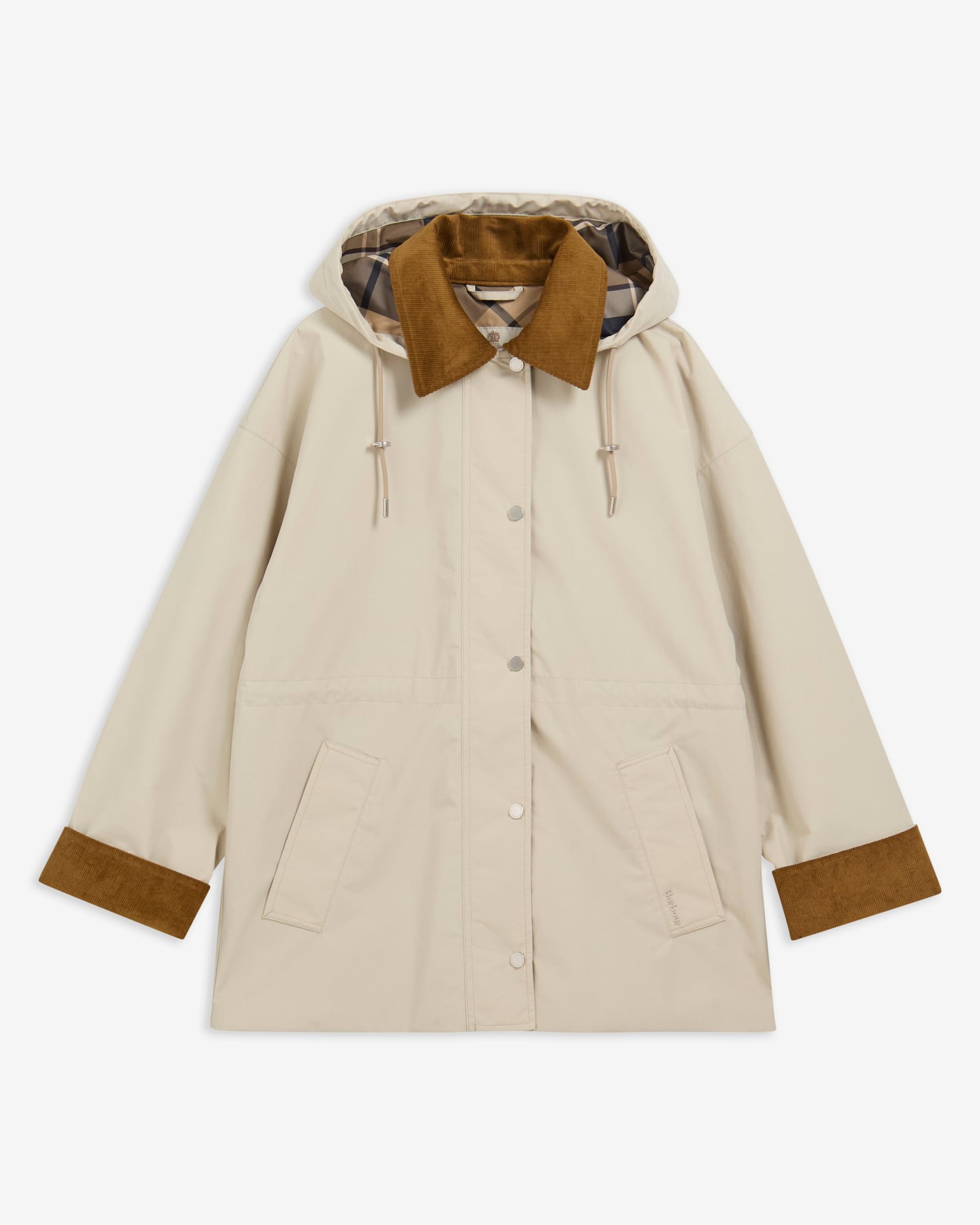 Barbour Jacke Evelyn Showerproof Mist/Birchwood Dress