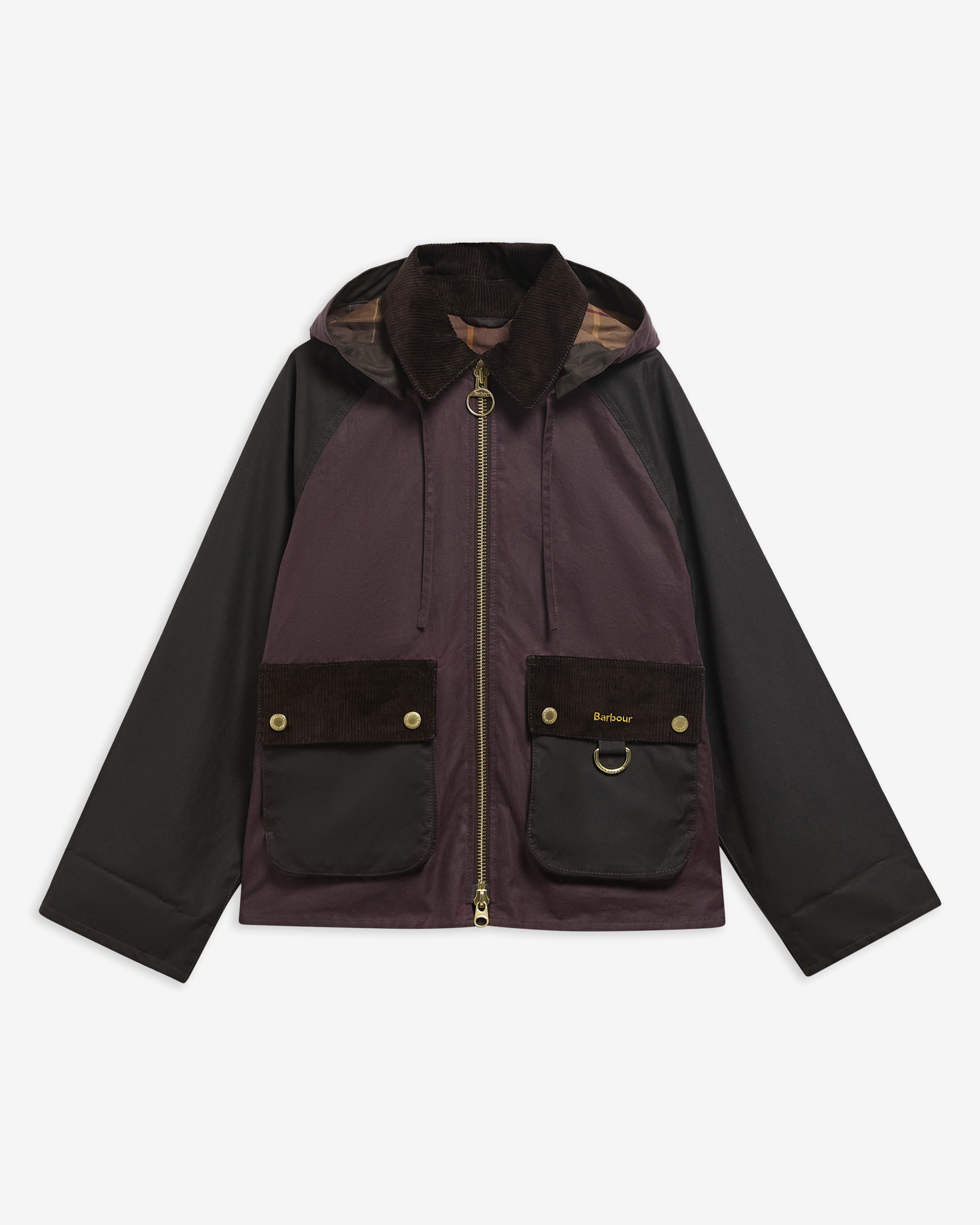 Barbour Wachsjacke Carville Rustic/Bordeaux/Muted