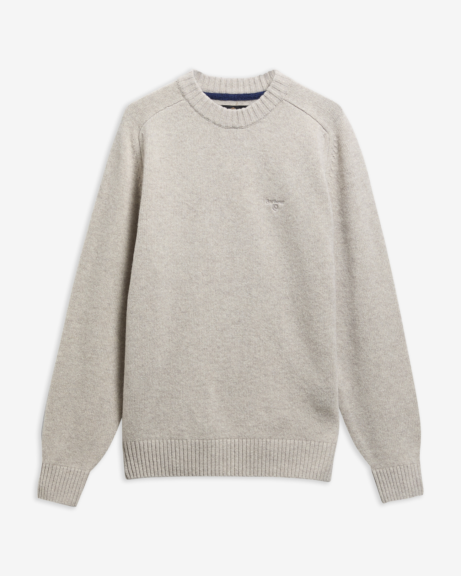 Barbour Pullover Newtown Rundhalsausschnitt Light Grey