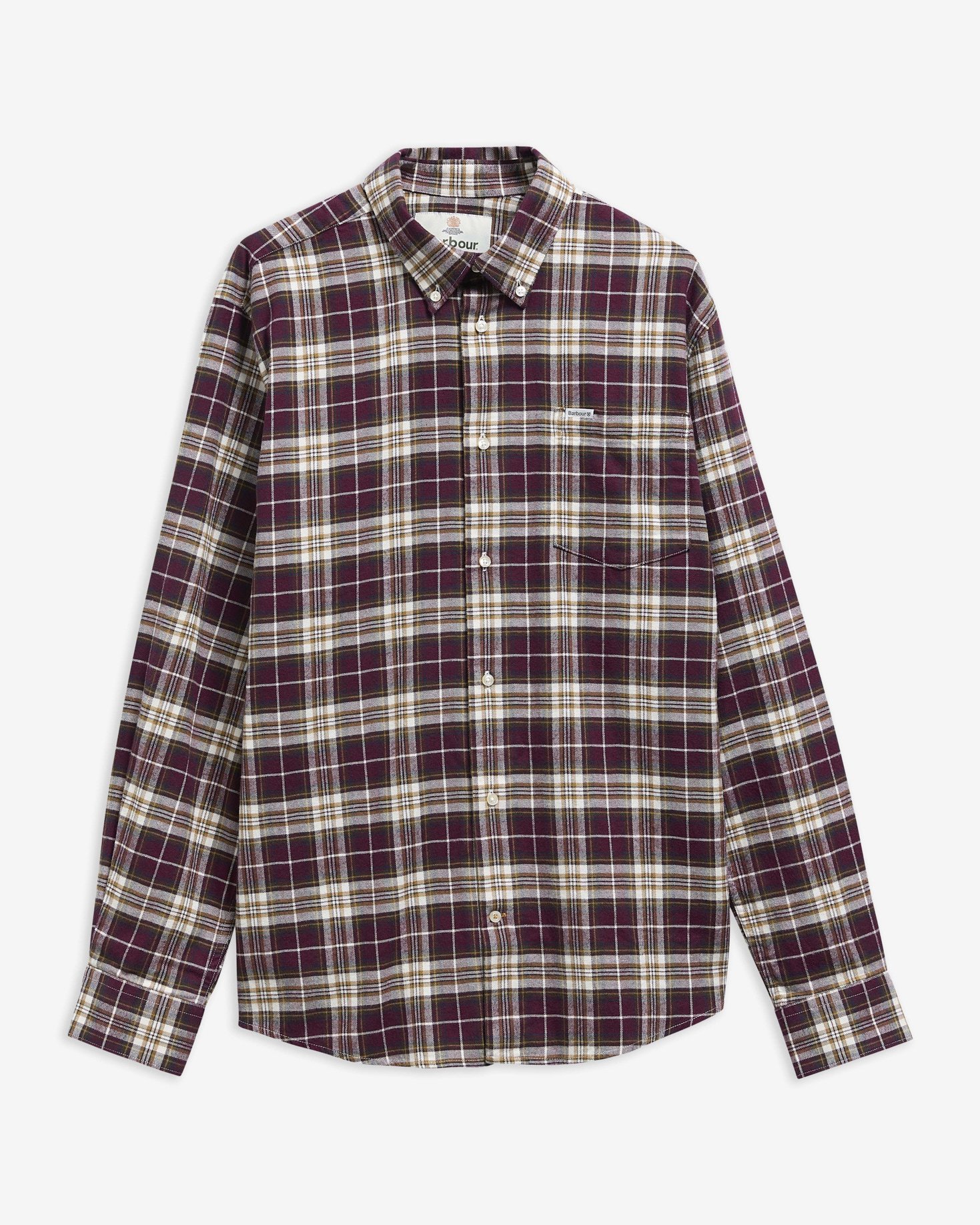 Telfield Regular Long-Sleeved Shirt Dark Bordeaux