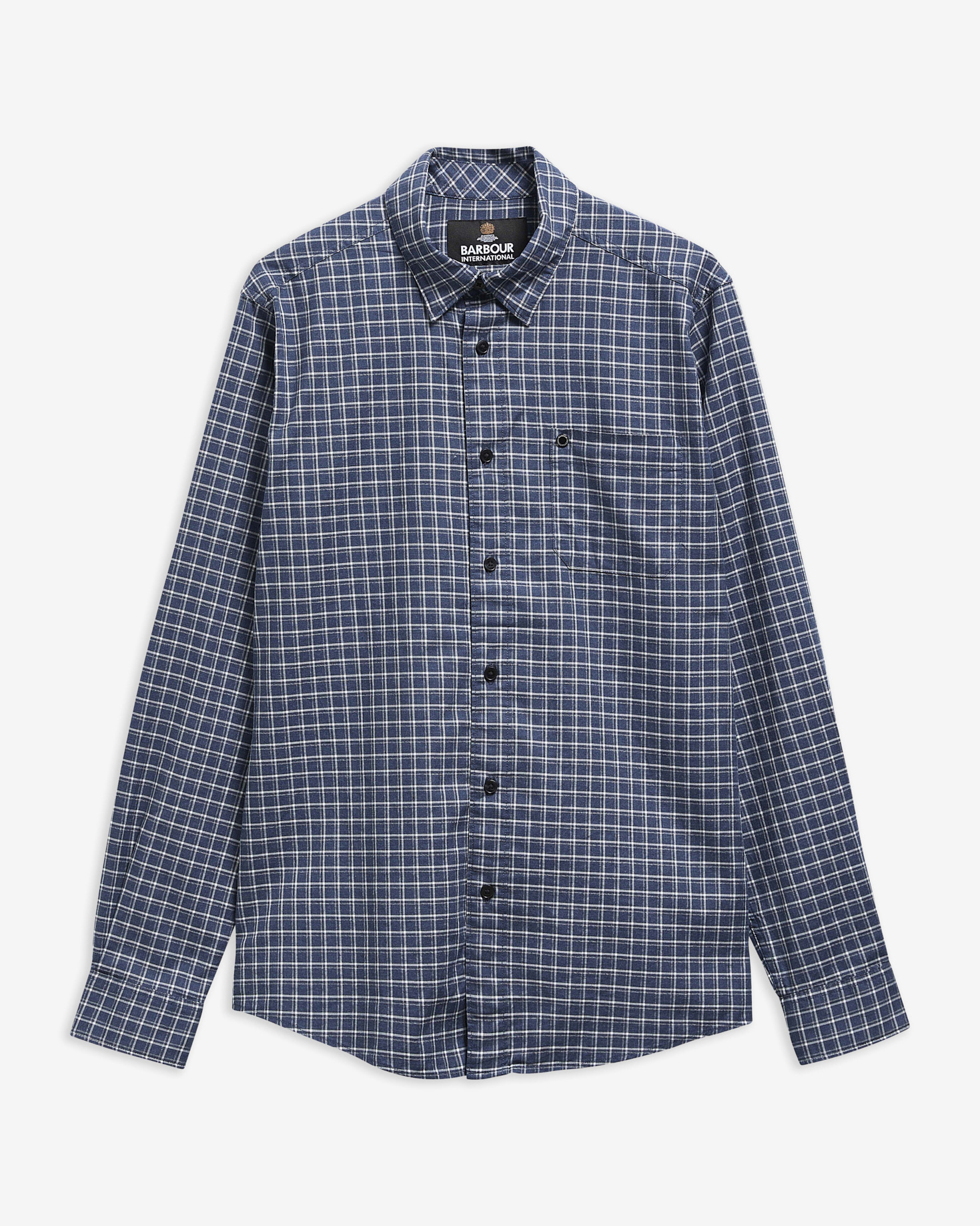 Malkin Tailored Long-Sleeved Shirt Washed Charcoal