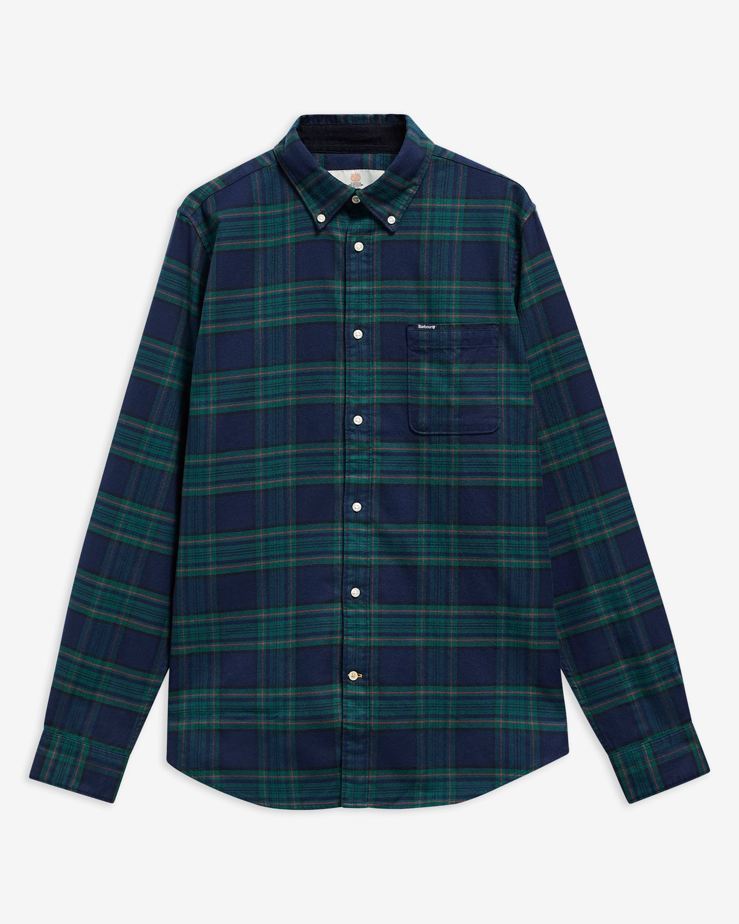 Portdown Tailored Long-Sleeved Shirt Dark Navy
