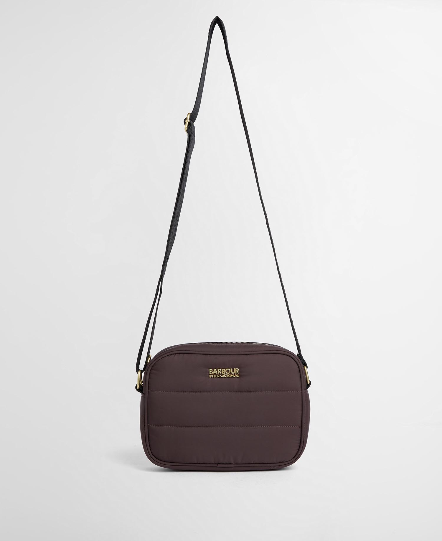 Monaco Baffle Quilted Crossbody Bag Truffle