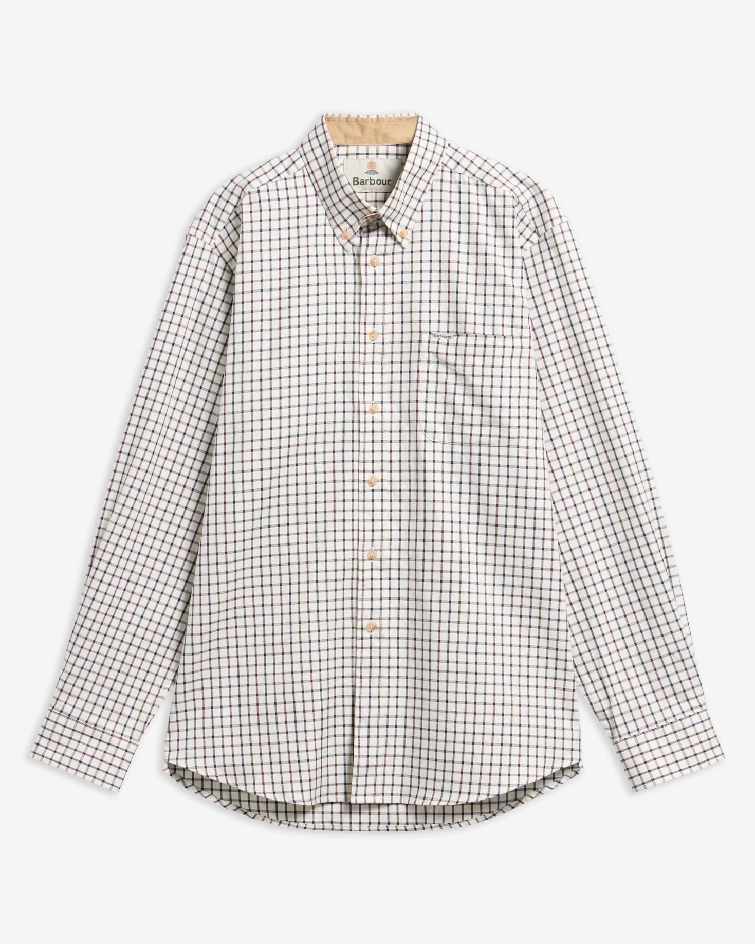 Camicia Tattersall Dark Bordeaux