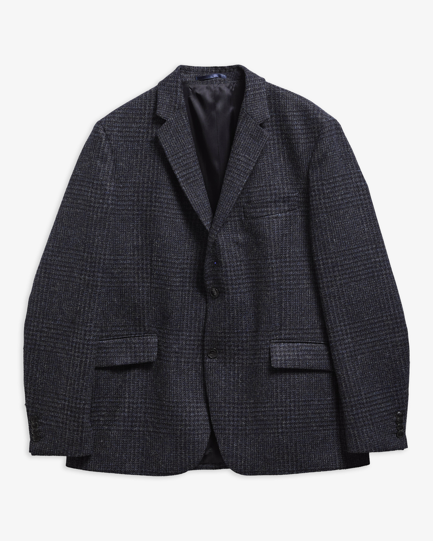 Bryson Moons Check Blazer Navy