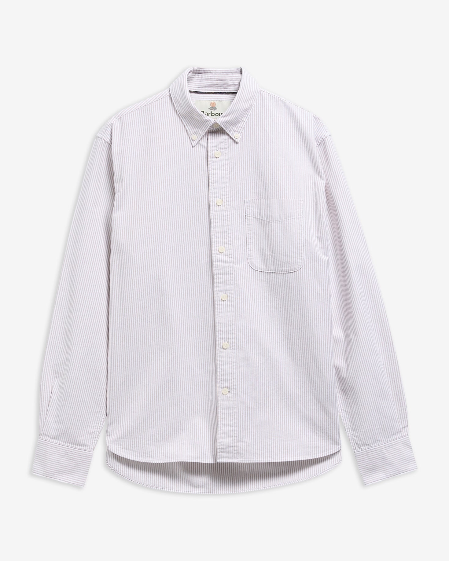 Barbour Hemd Striped Authentic Fit Stone