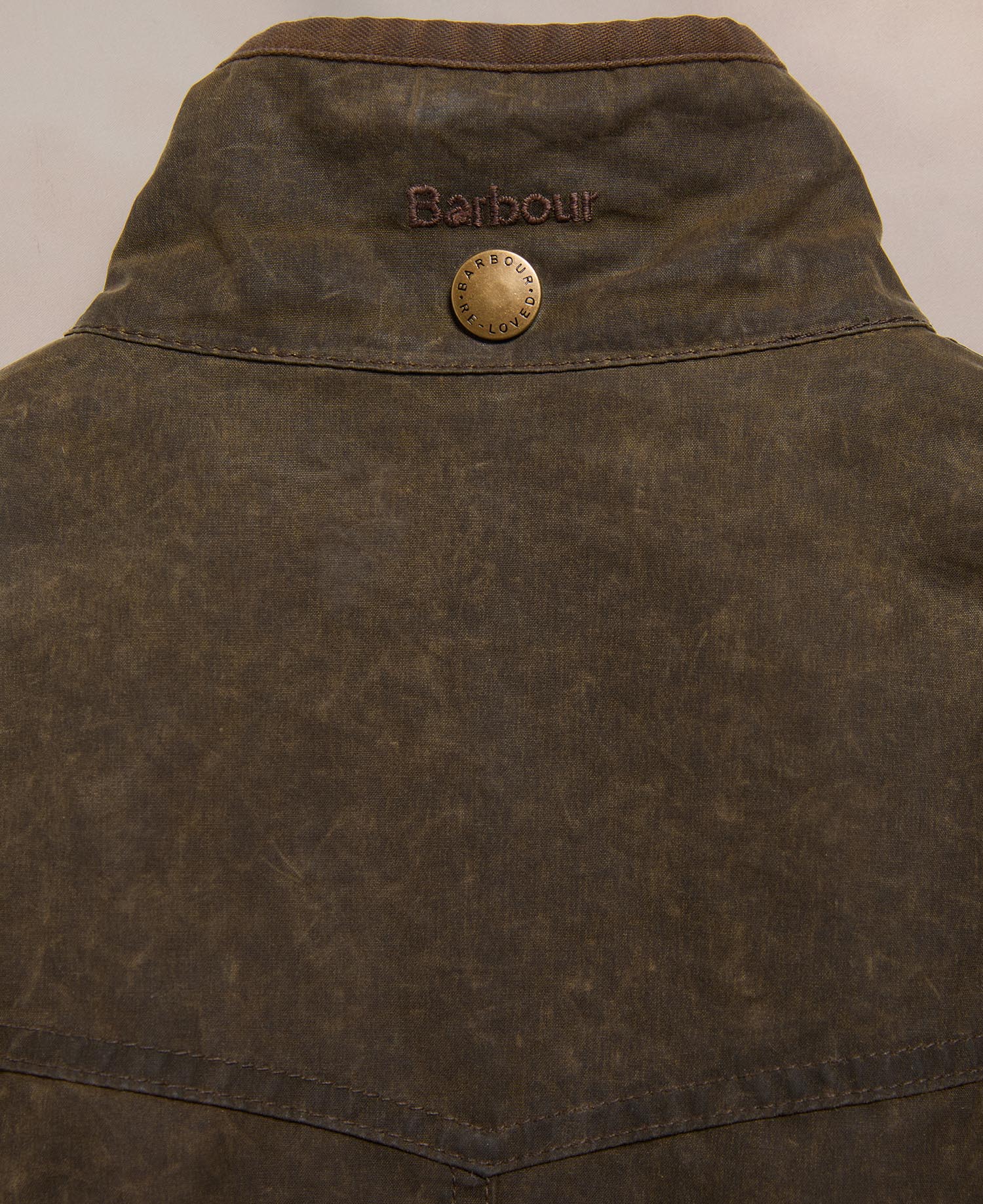 Barbour Re-loved Women's Utility Waxed Jacket - Size 14 Olive