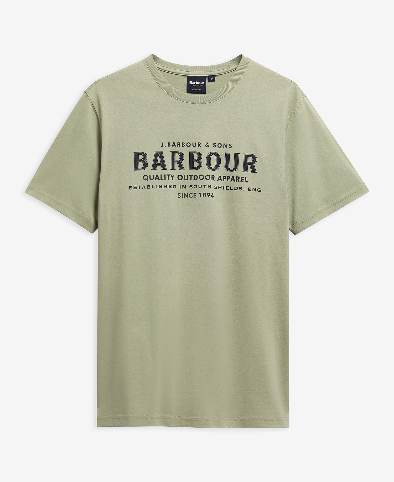 T-shirt con logo Moorside Mineral Green