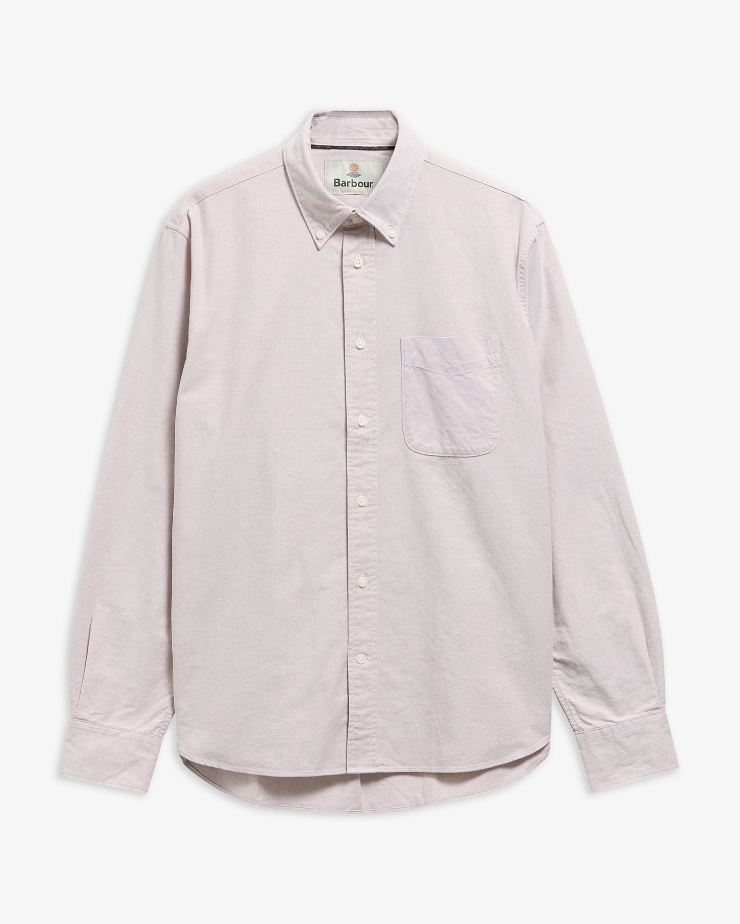 Barbour Hemd Oxford Authentic Fit Stone