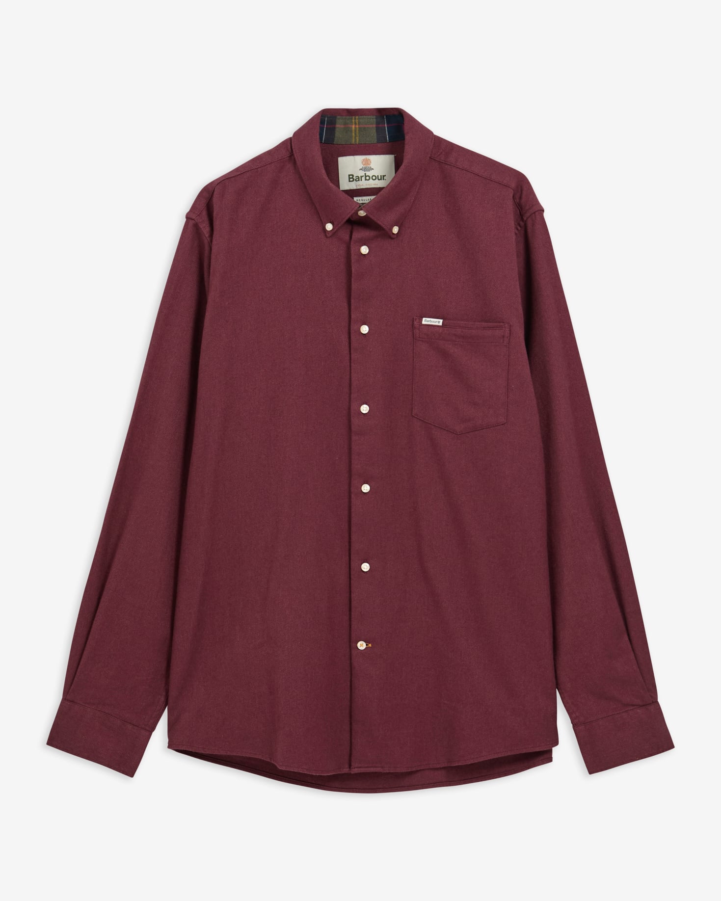 Sparrowhill Regular Long-Sleeved Shirt Dark Bordeaux